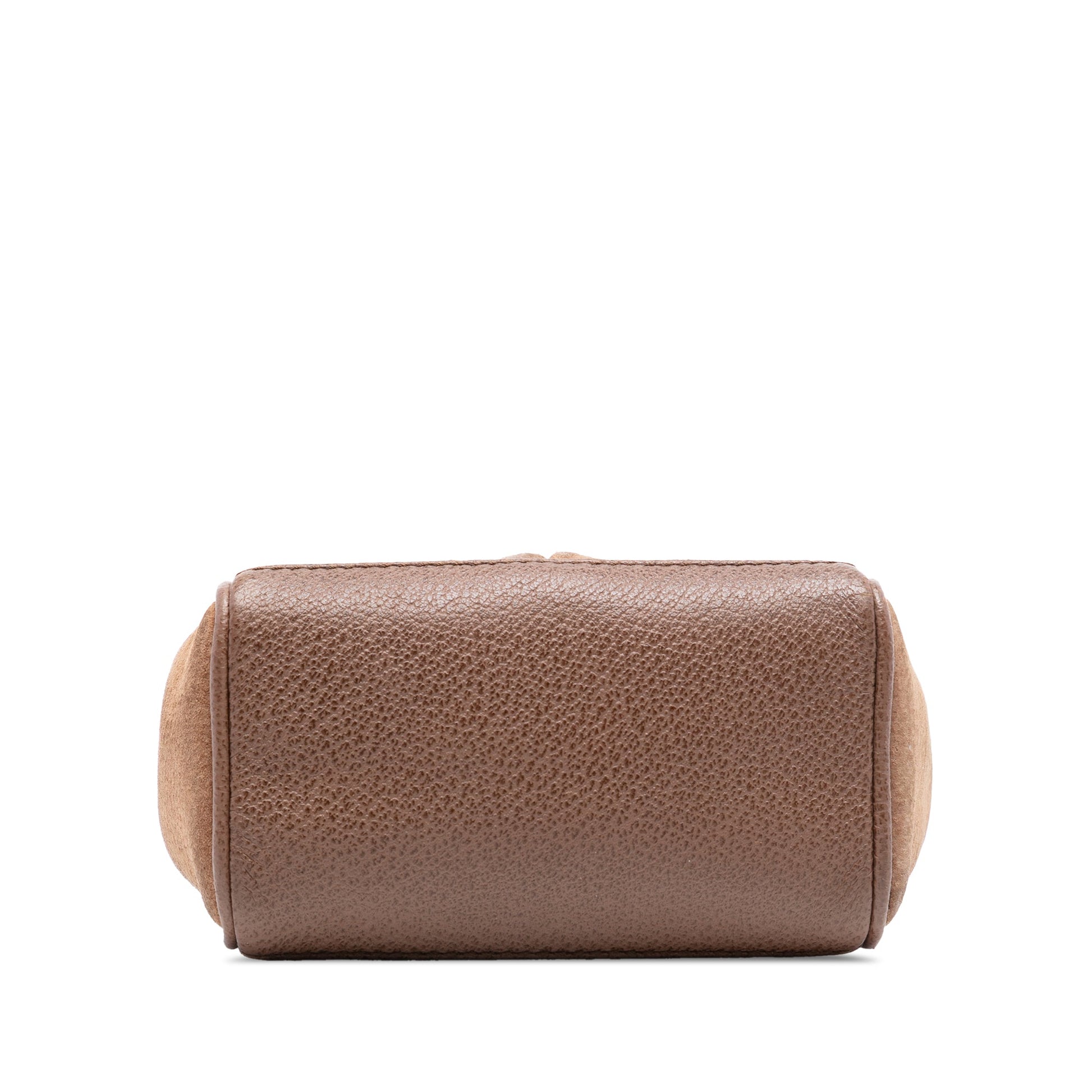 Gucci Mini Suede Bamboo Satchel