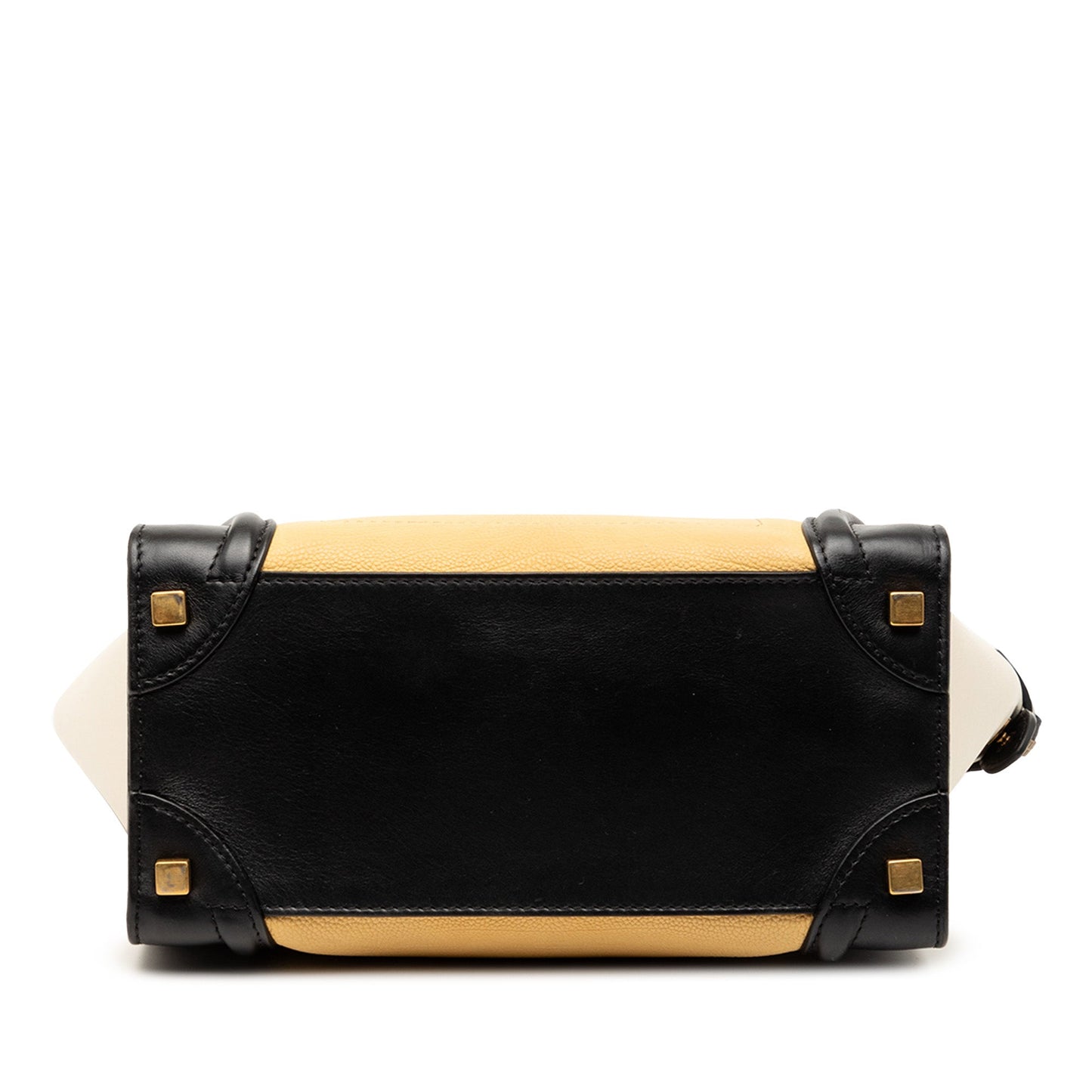 Celine Micro Tricolor Leather Luggage Tote