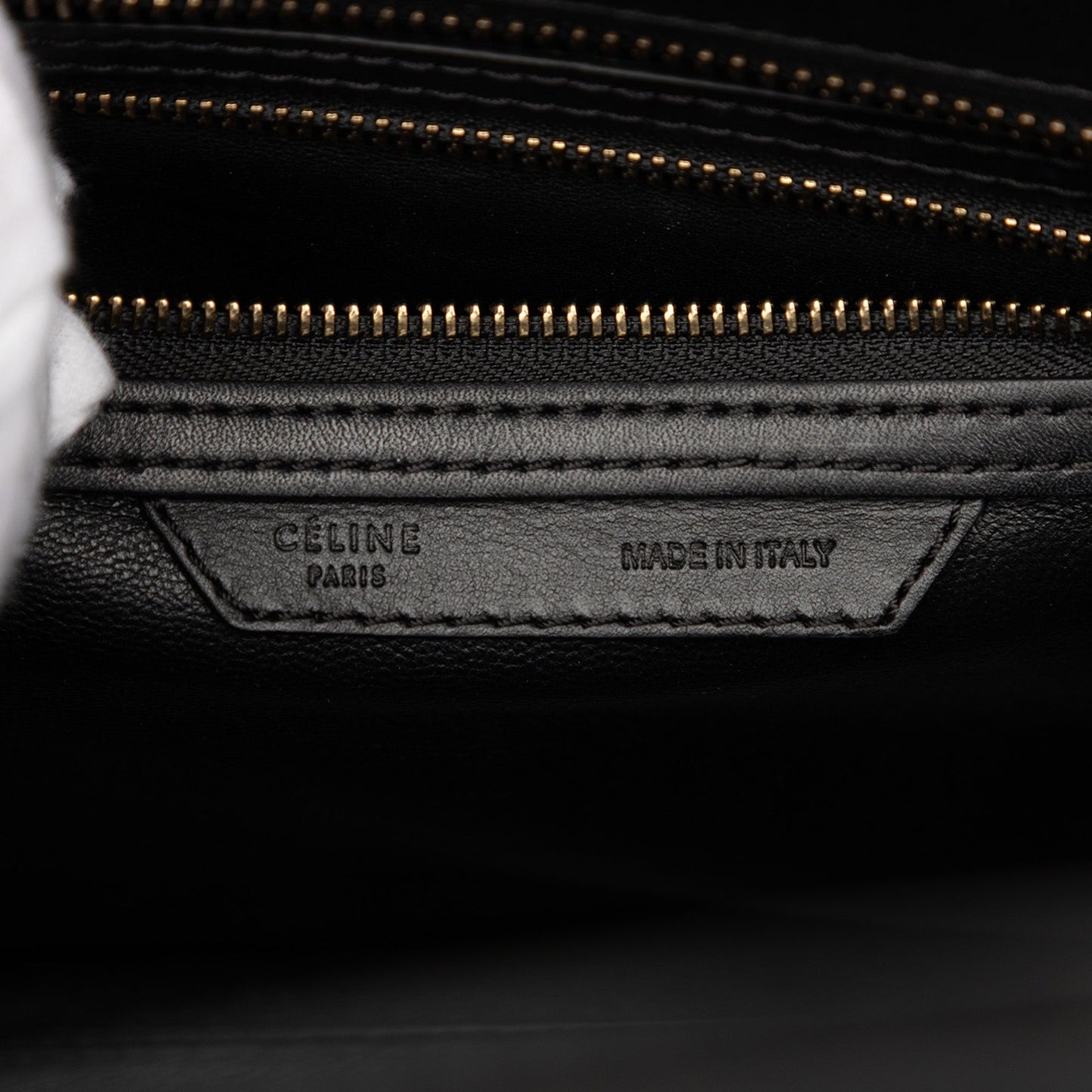 Celine Micro Tricolor Leather Luggage Tote