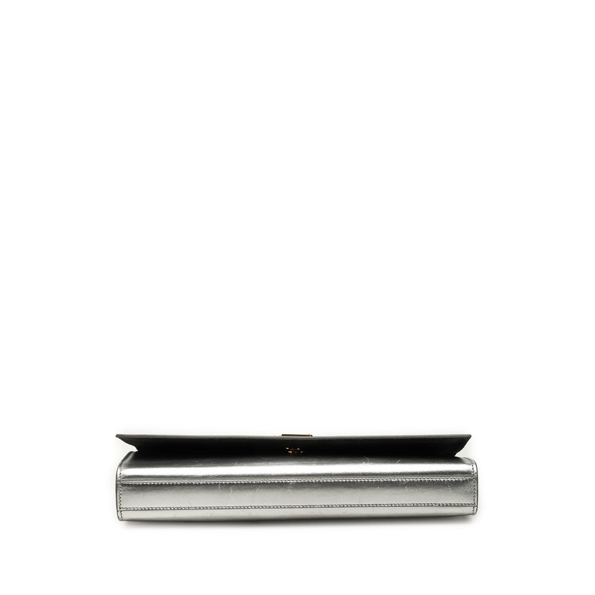 Saint Laurent Metallic Calfskin Cassandre Clutch