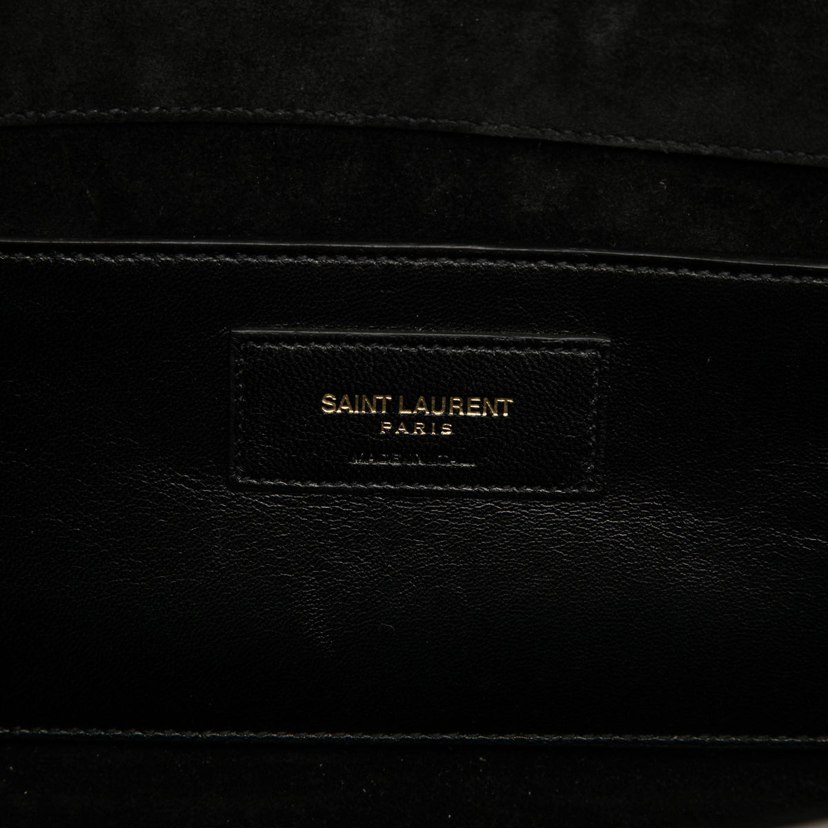 Saint Laurent Metallic Calfskin Cassandre Clutch