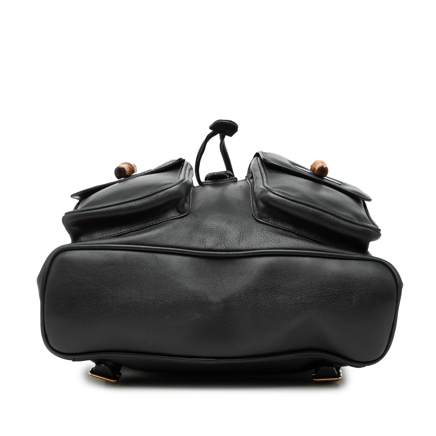 Calfskin Bamboo Drawstring Backpack