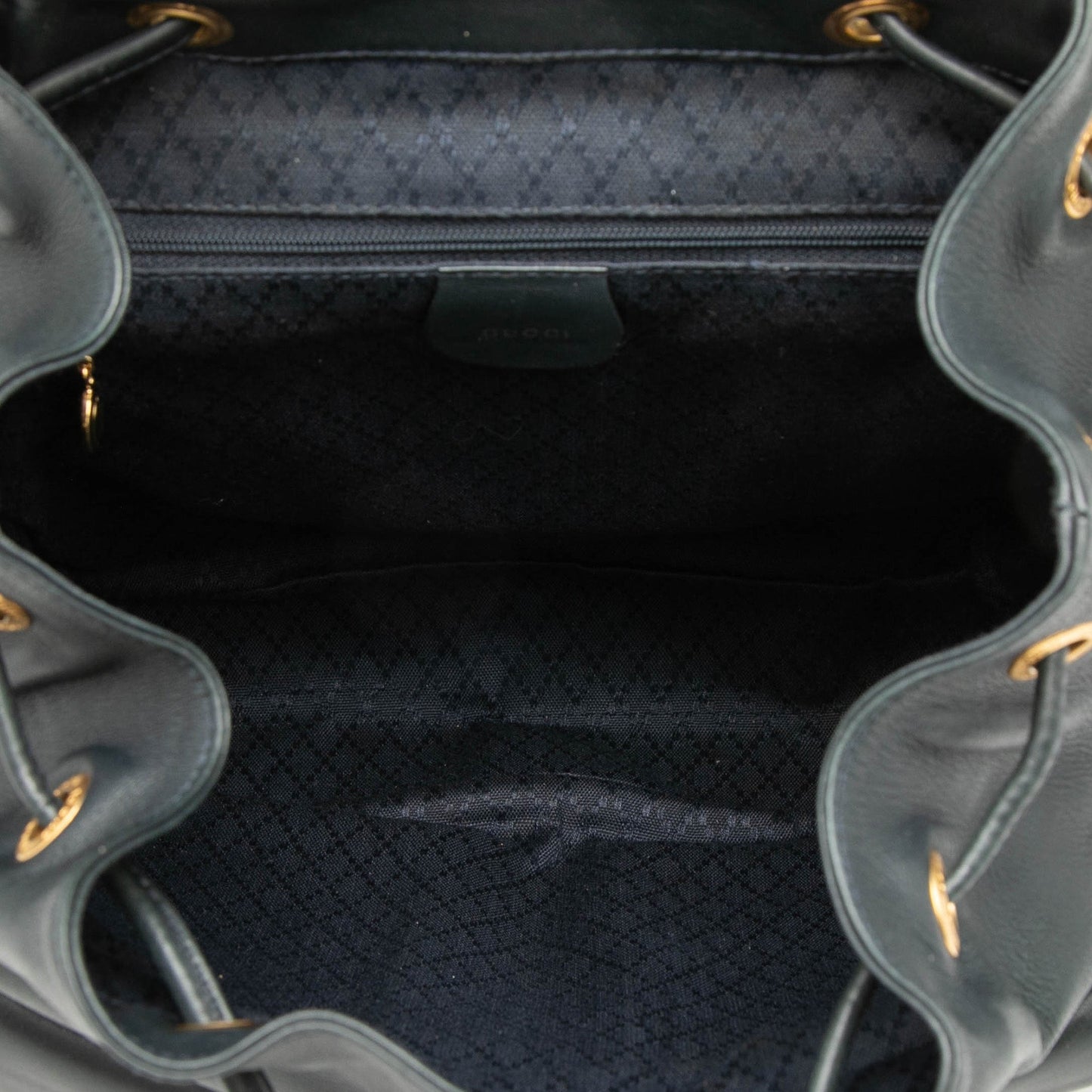 Calfskin Bamboo Drawstring Backpack