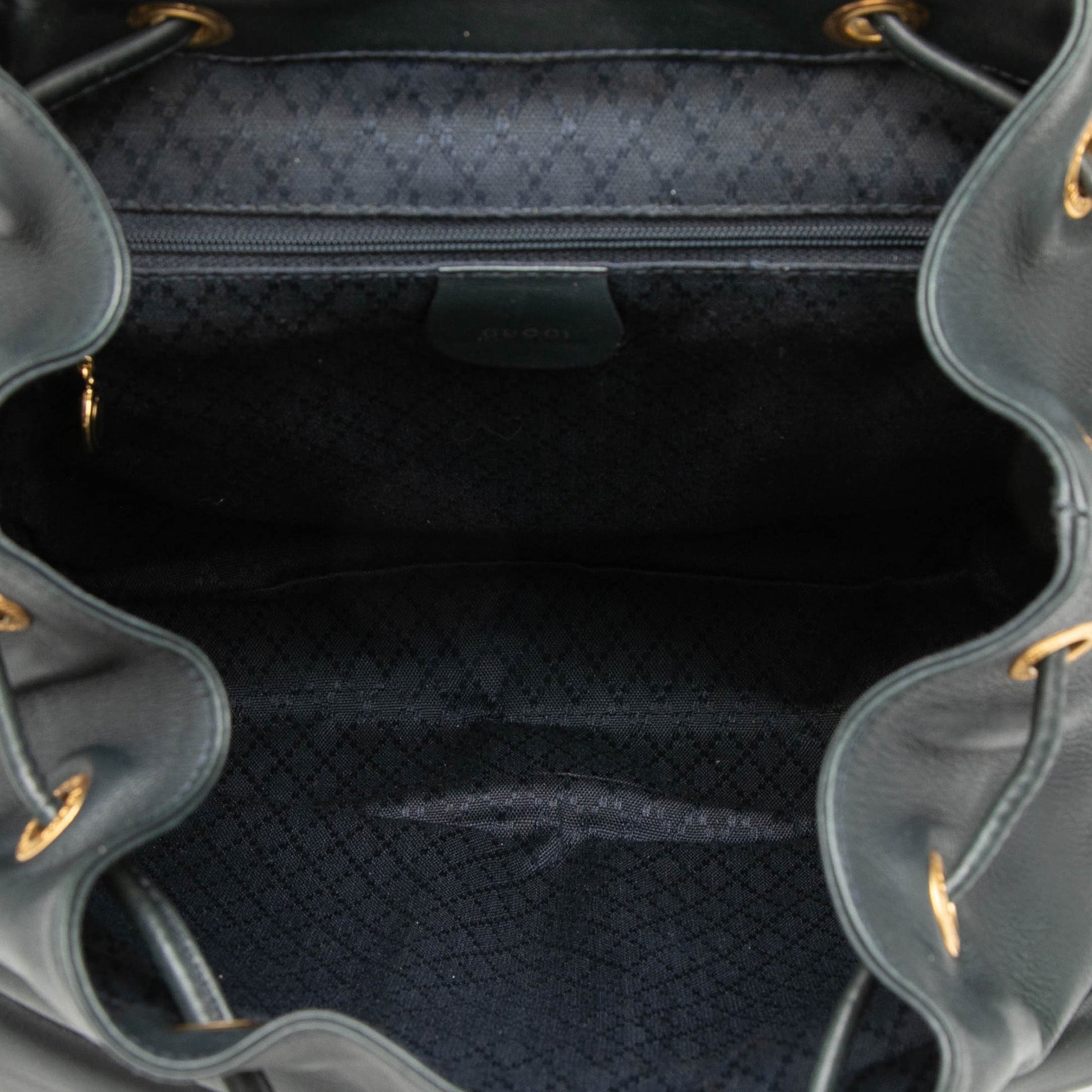 Calfskin Bamboo Drawstring Backpack