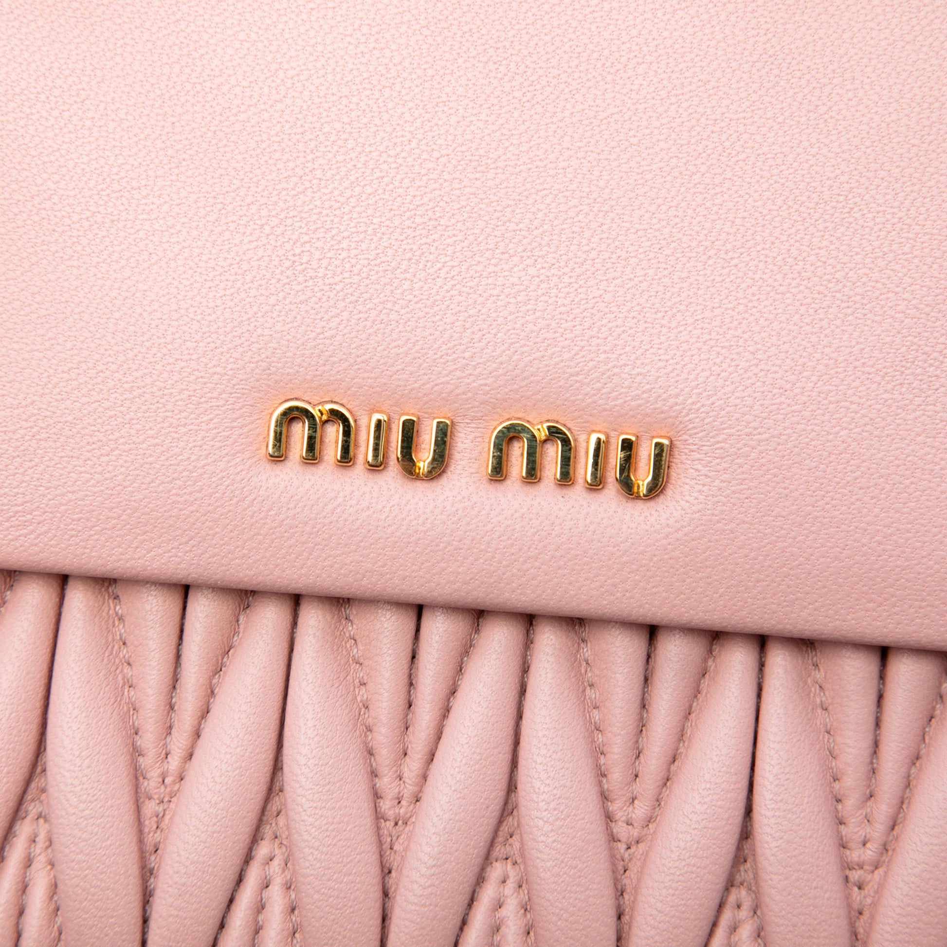 Miu Miu Matelasse Nappa Clutch