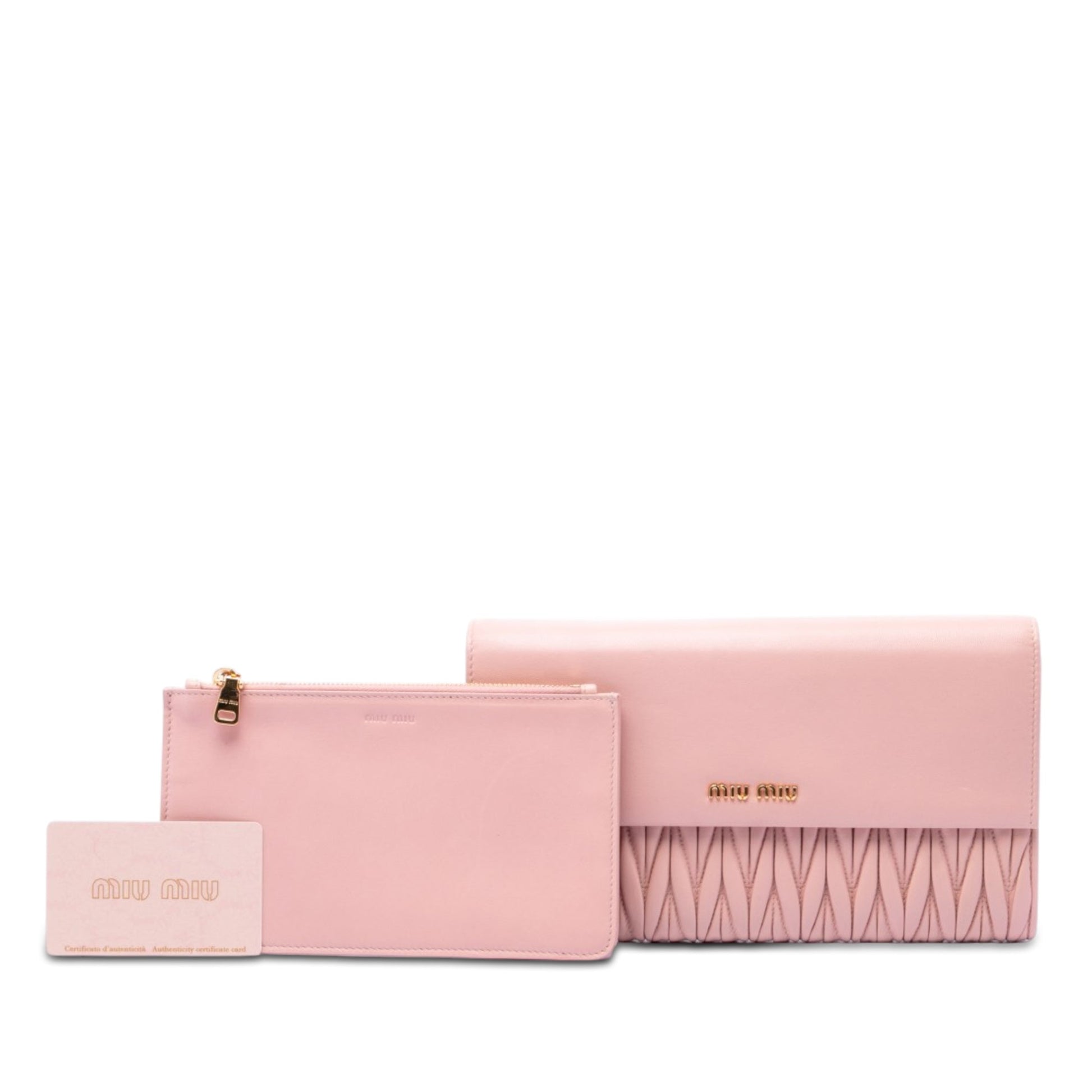 Miu Miu Matelasse Nappa Clutch