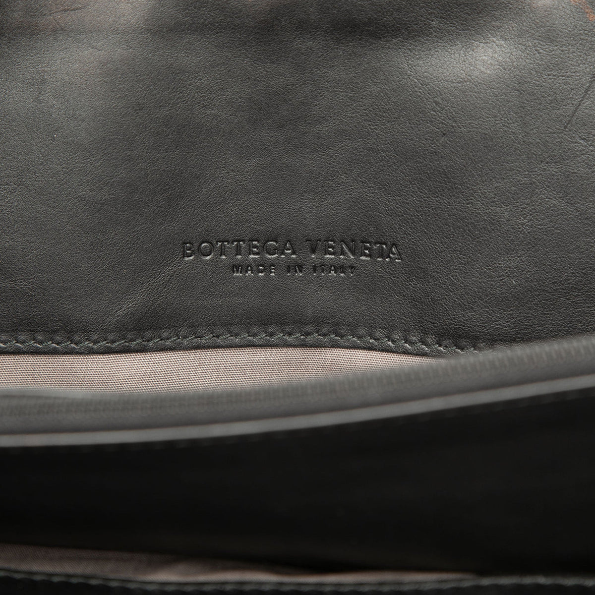 Bottega Veneta Nappa Intrecciato Briefcase — Black