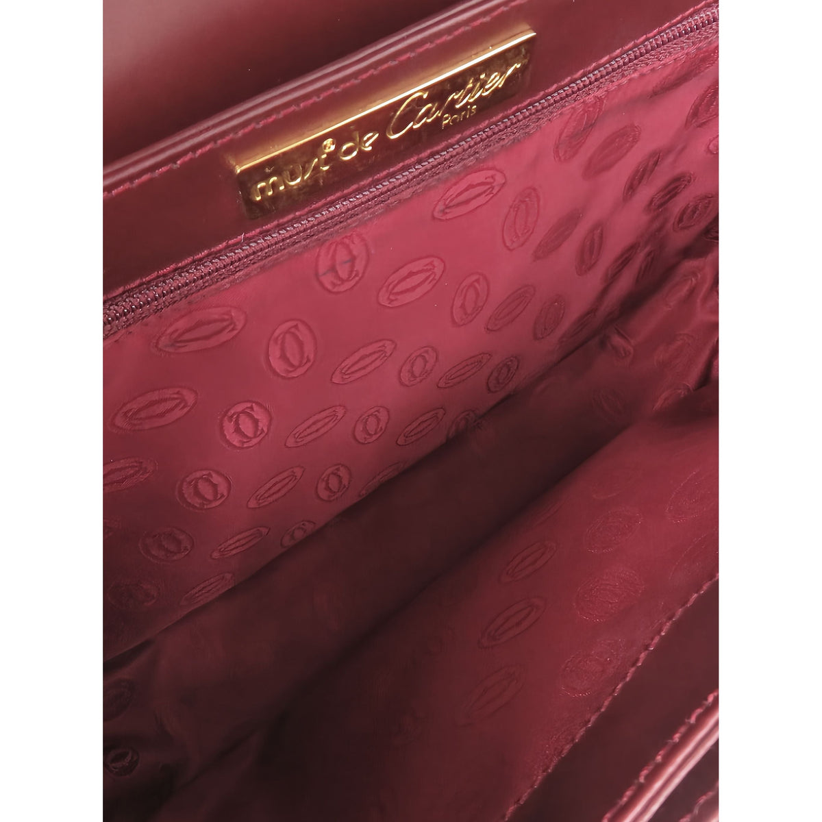 Cartier Leather Must De Cartier Crossbody — Red