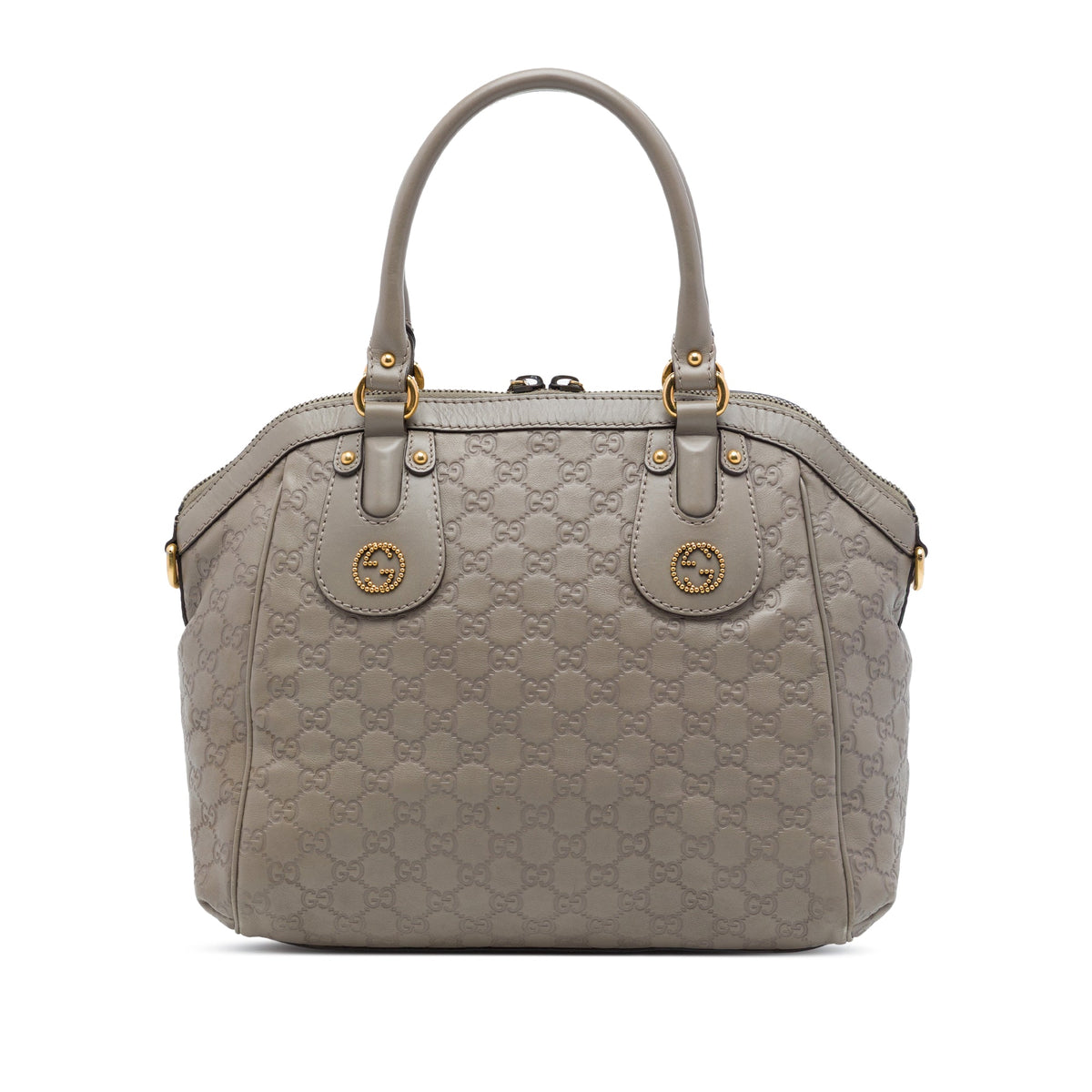Gucci Medium Guccissima Scarlett Satchel — Gray