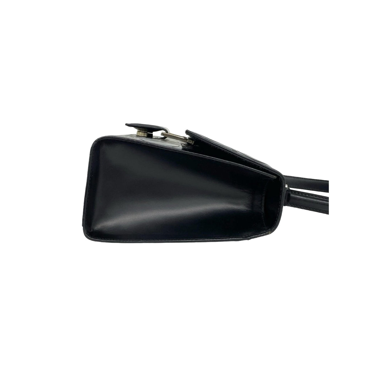 Ferragamo Gancini Embossed Shoulder Bag — Black