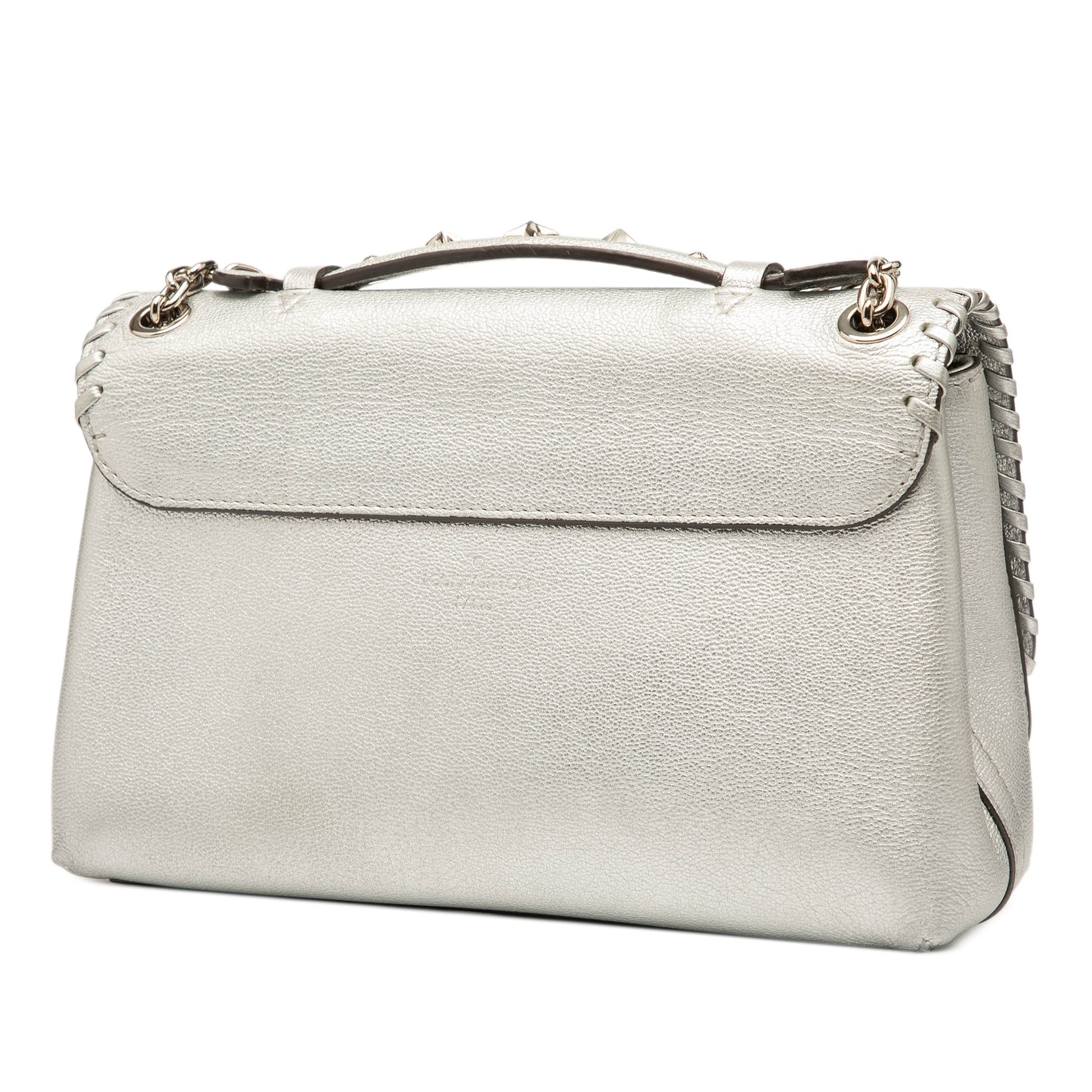 Louis Vuitton Metallic Cuir Plume Ecume Very Chain Bag