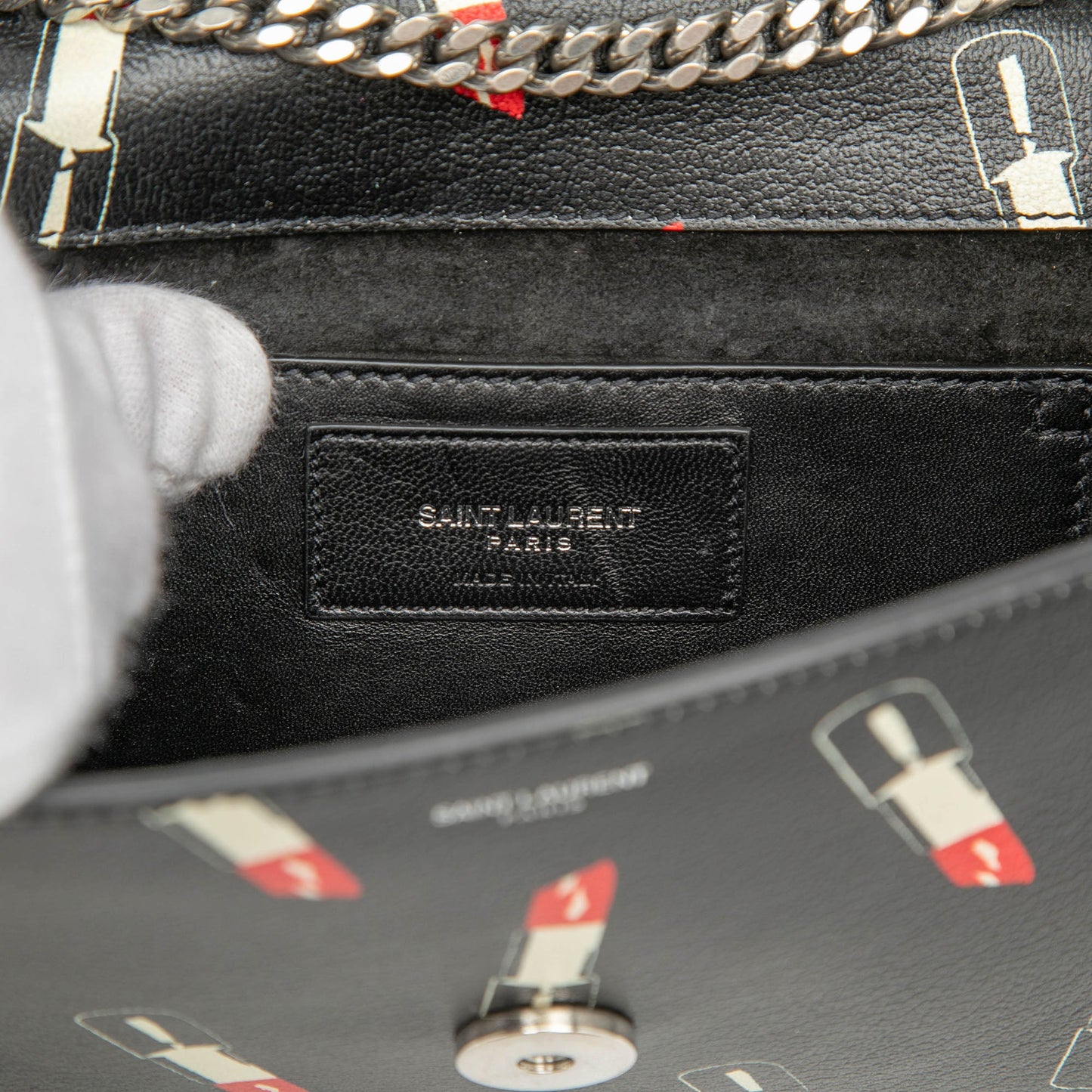 Calfskin Lipstick Print Betty Crossbody