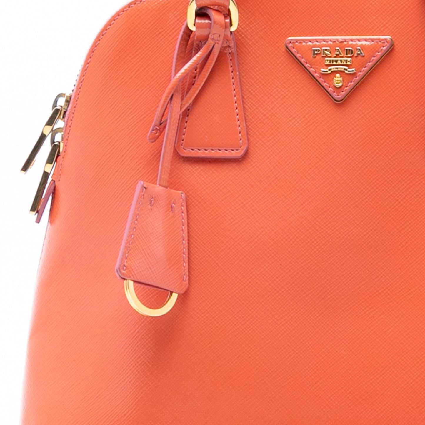 Prada Small Saffiano Vernice Promenade Satchel