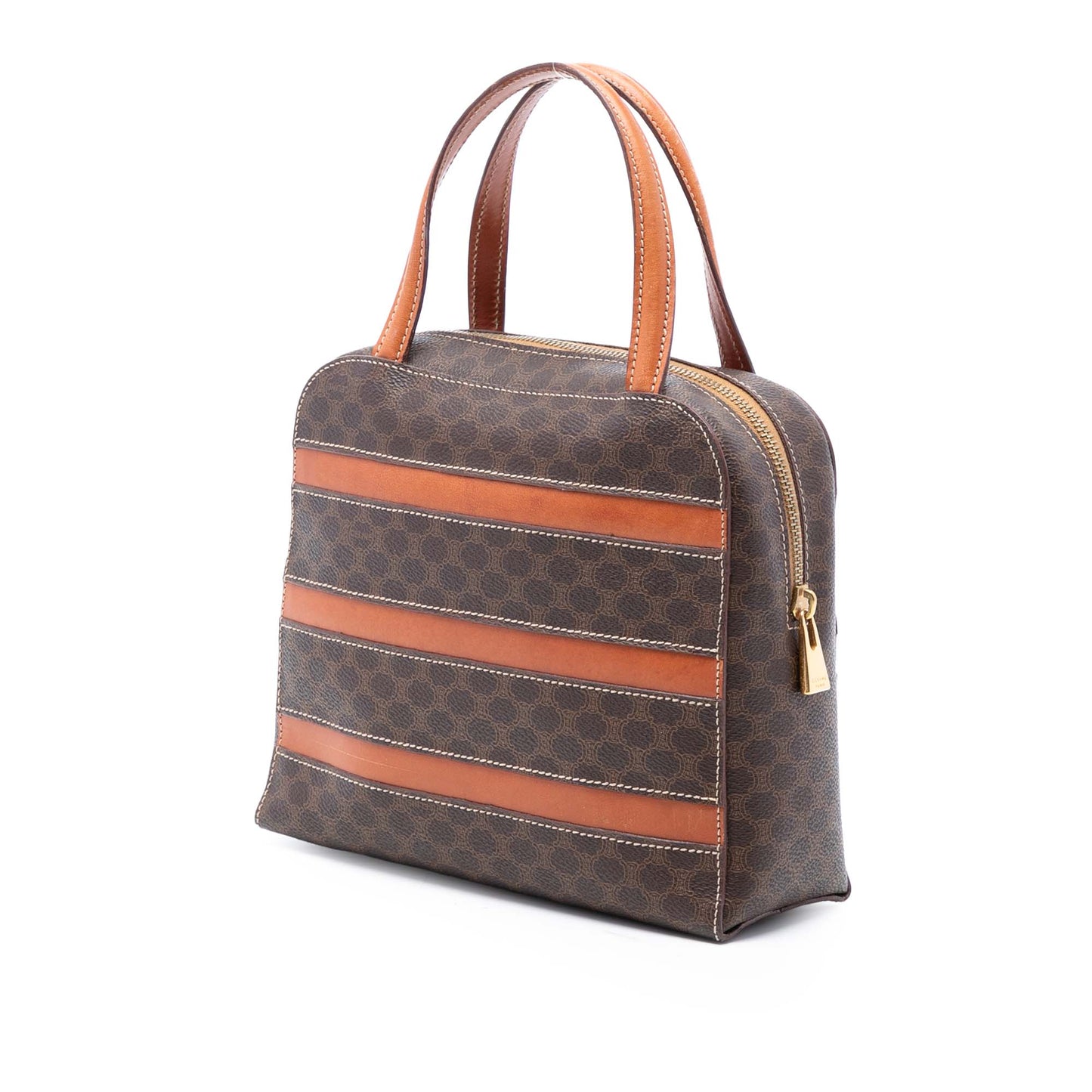 Celine Macadam Coated Canvas Handbag