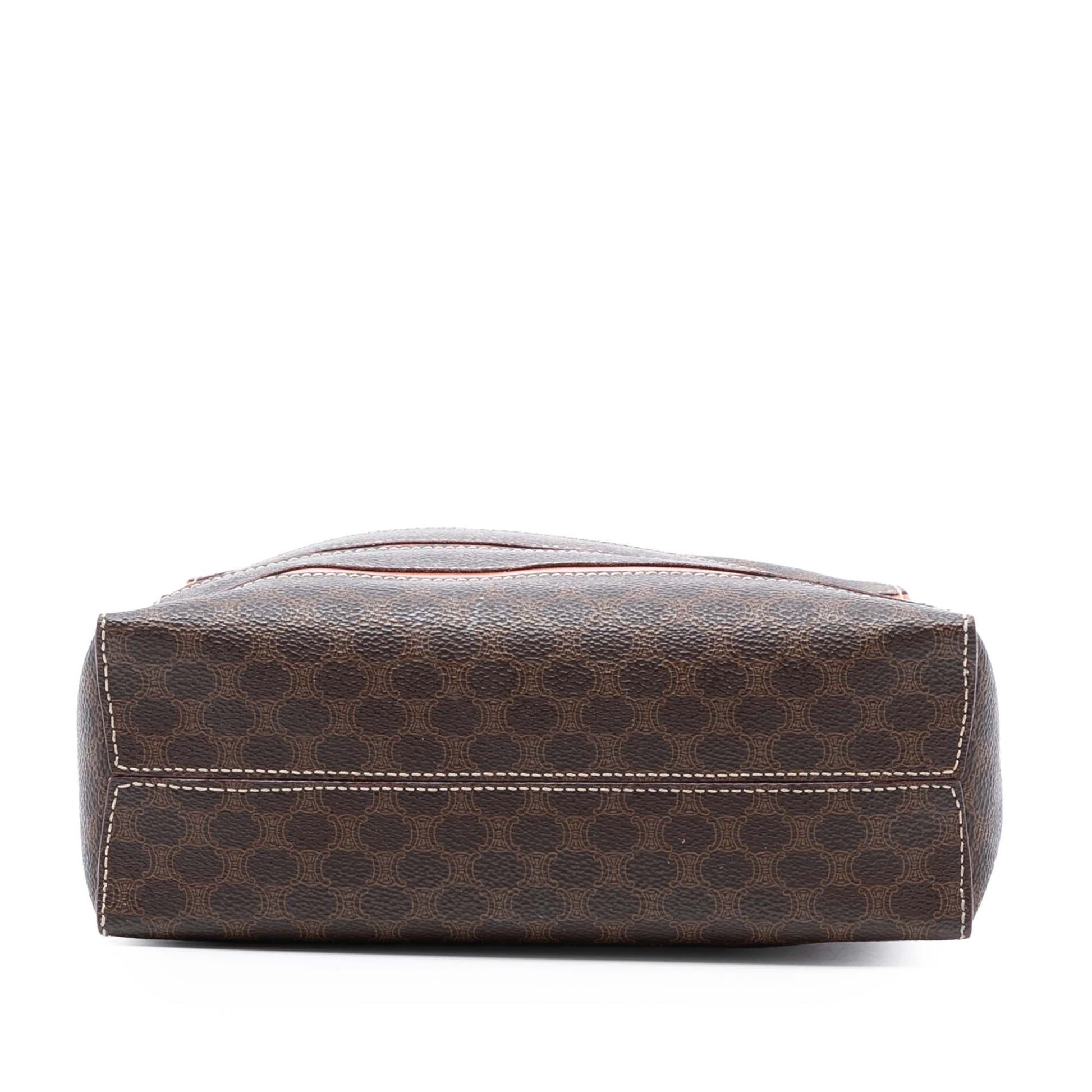 Celine Macadam Coated Canvas Handbag