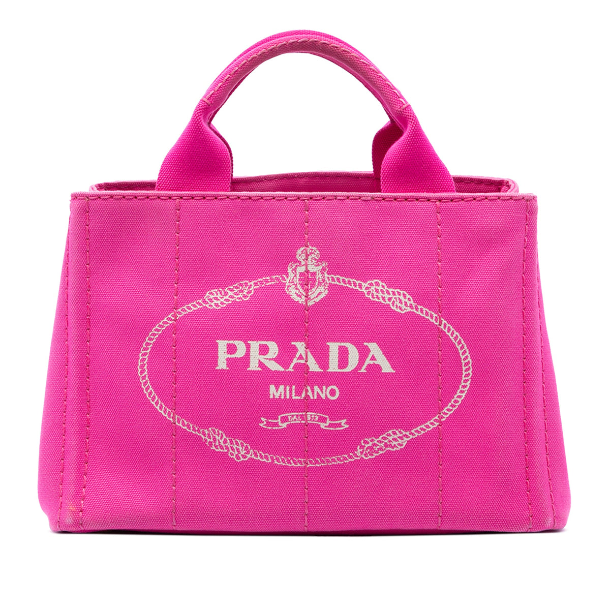 Prada Small Canvas Canapa Logo Tote