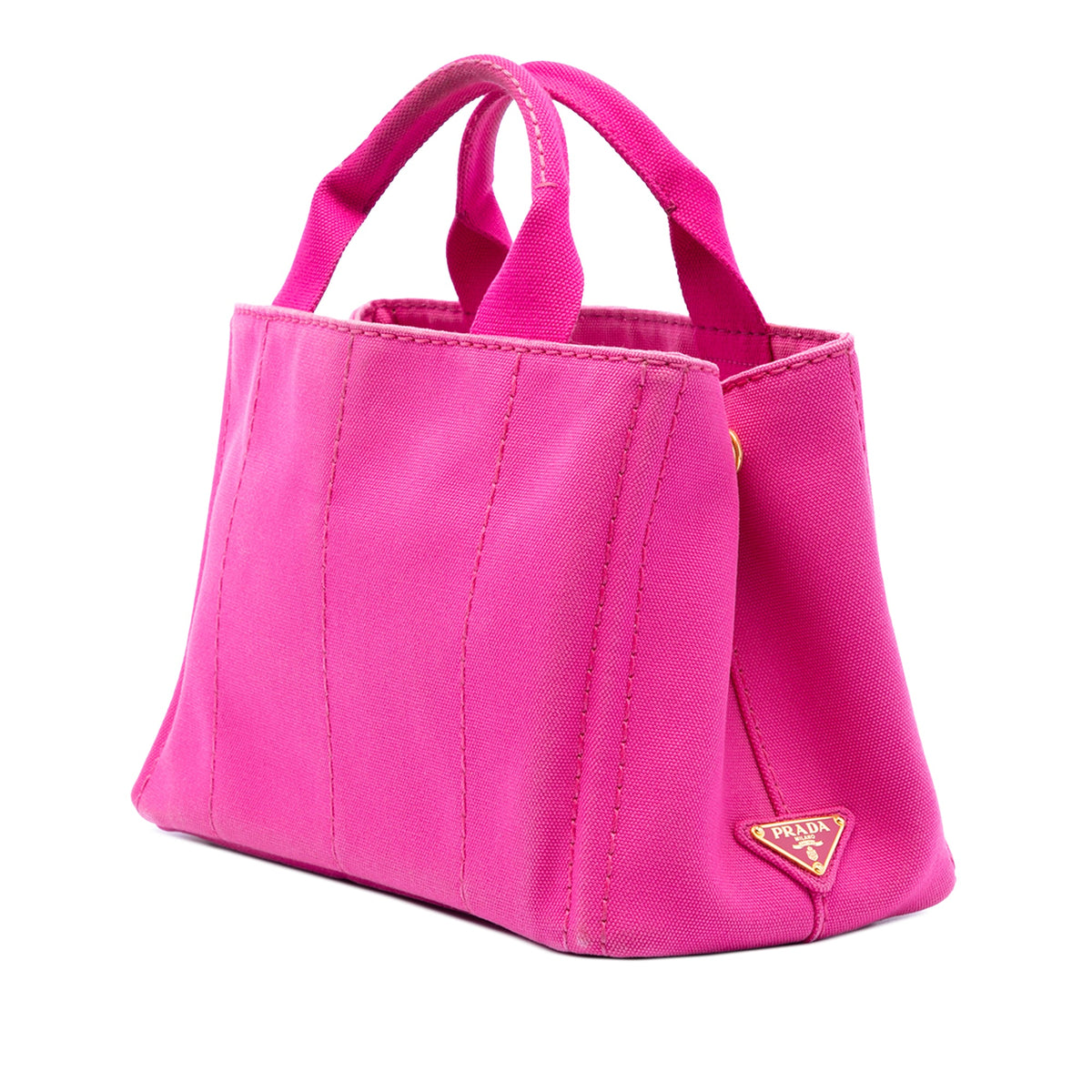 Prada Small Canvas Canapa Logo Tote