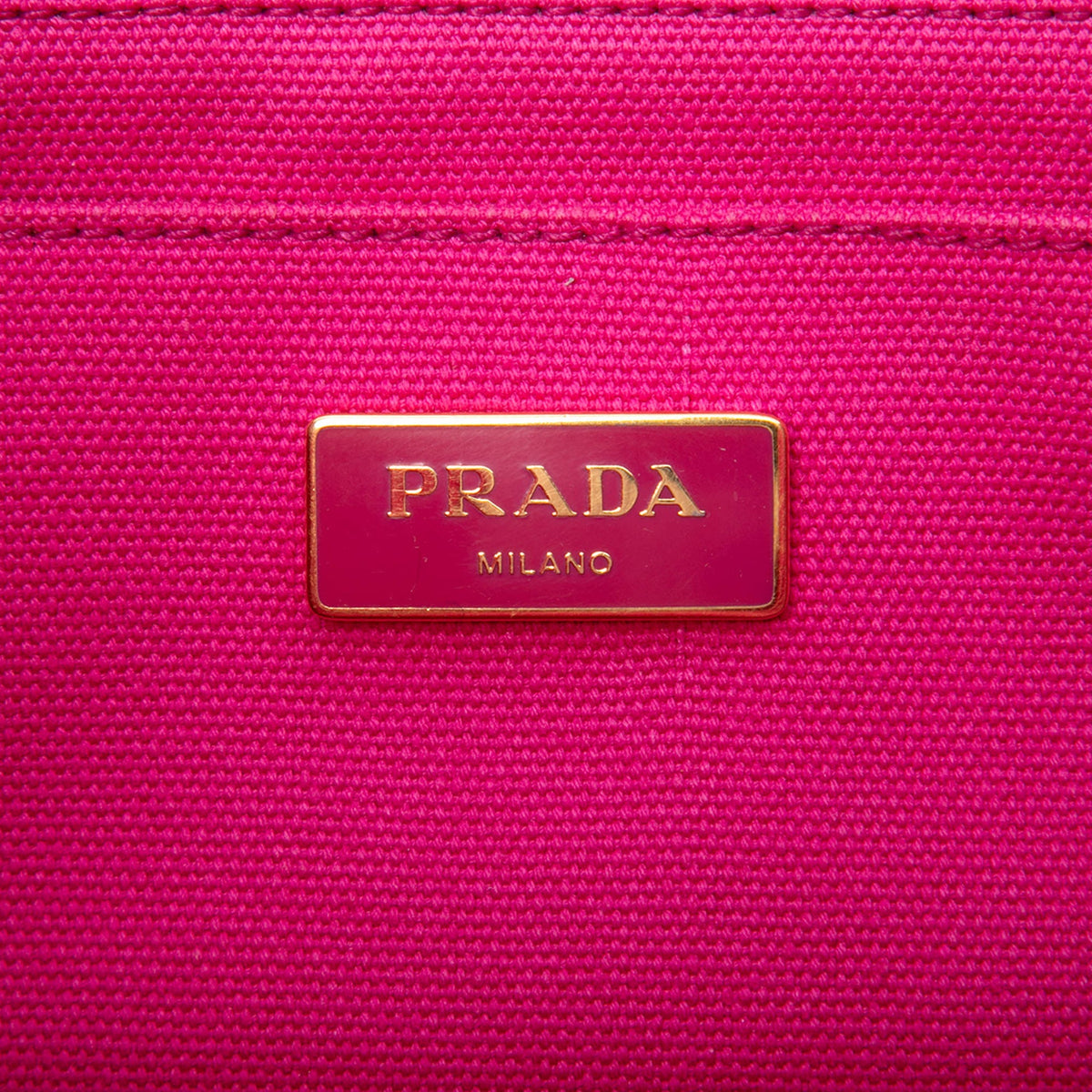 Prada Small Canvas Canapa Logo Tote