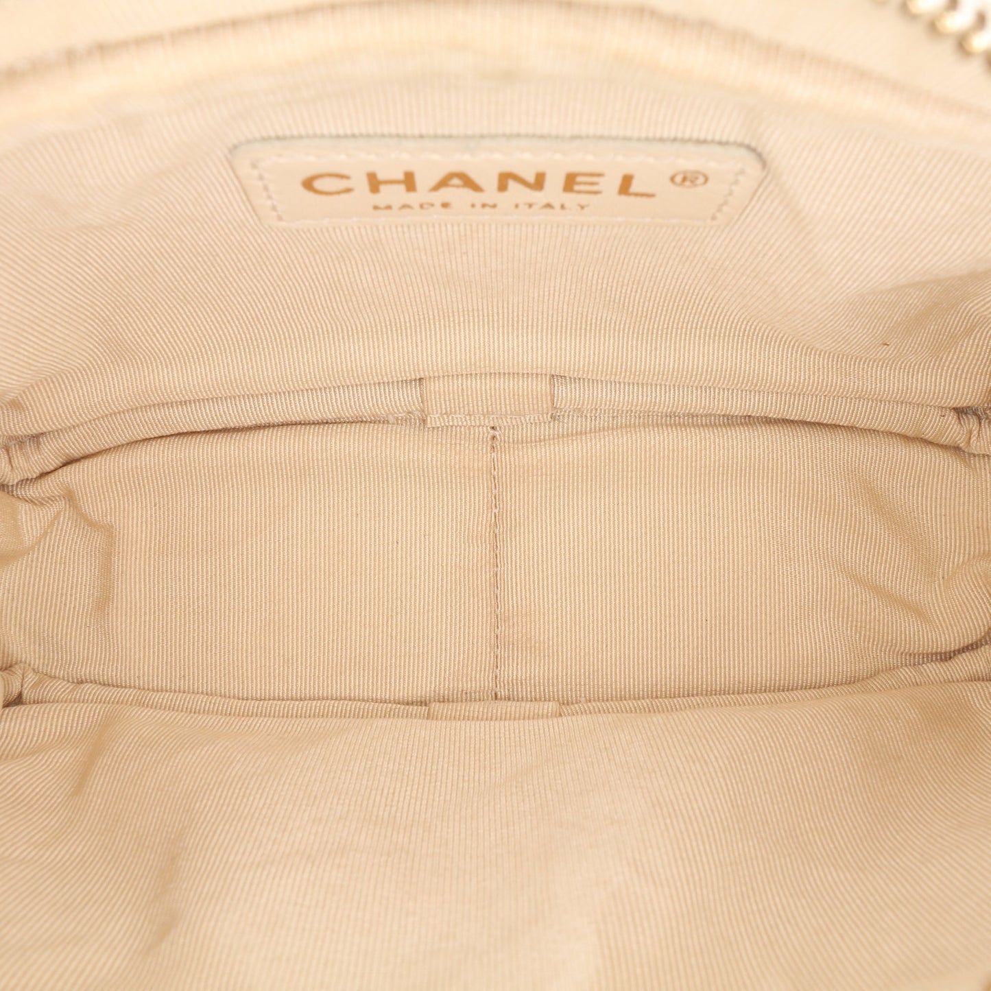Chanel Small CC Flat Quilted Caviar Camera Bag