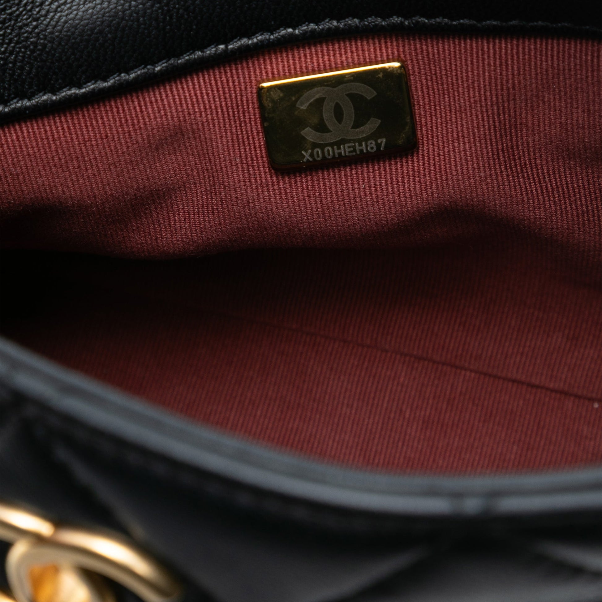 Chanel CC Quilted Lambskin Chain Shoulder Bag