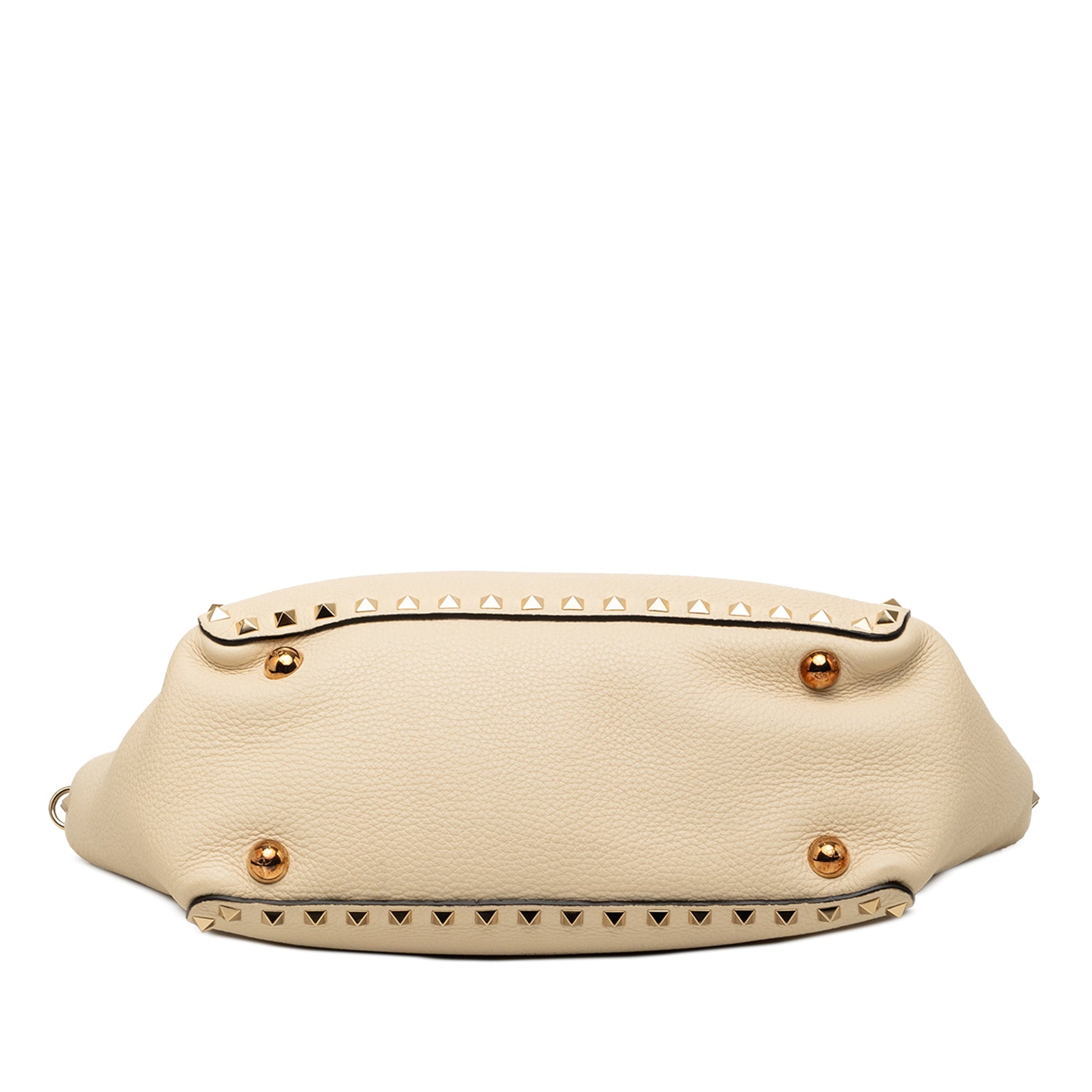 Valentino Small Grained Calfskin Rockstud Trapeze Satchel