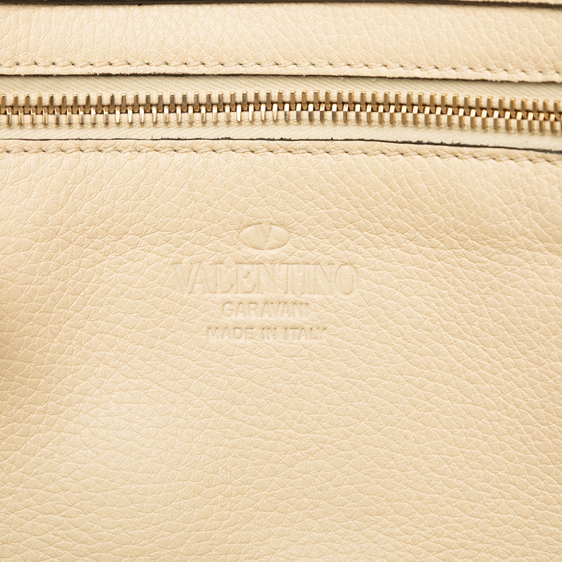 Valentino Small Grained Calfskin Rockstud Trapeze Satchel