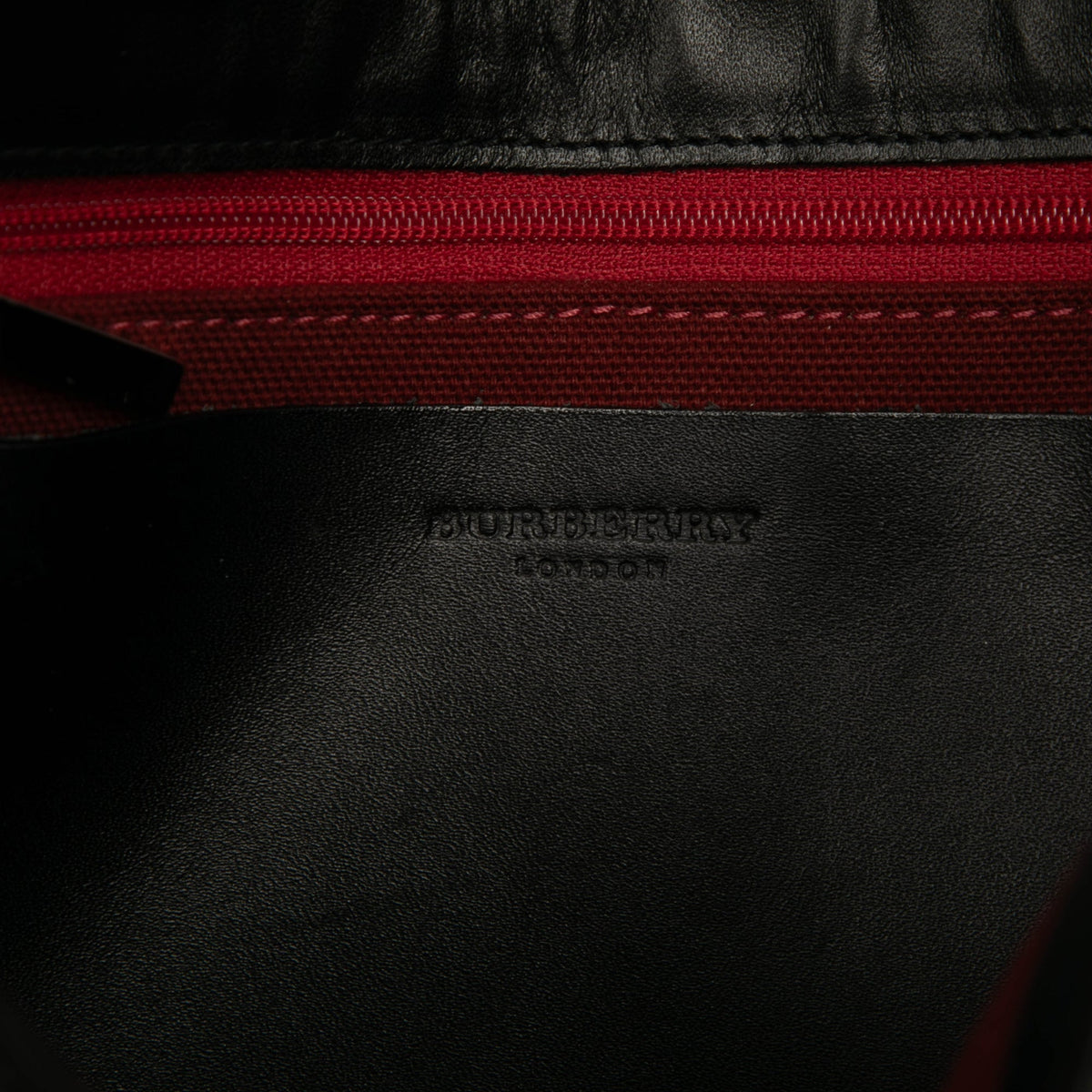 Burberry Mega Check Wool Shoulder Bag — Black