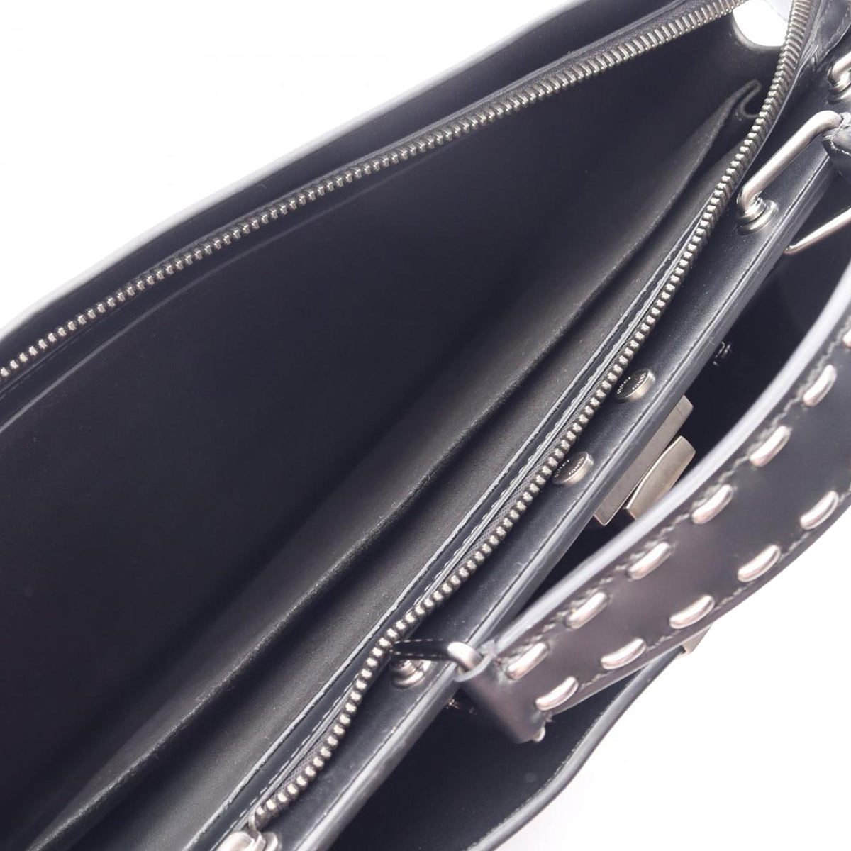 Fendi Studded Leather Peekaboo ISeeU Briefcase