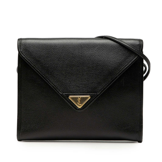 Saint Laurent Leather Envelope Flap Crossbody