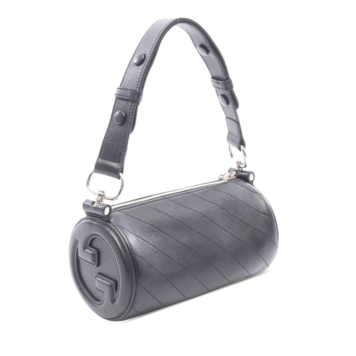 Gucci Mini Leather Blondie Barrel Shoulder Bag