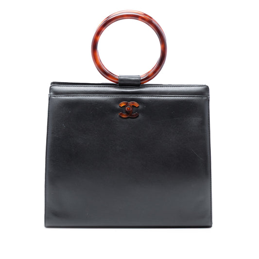 CC Calfskin Tortoiseshell Handbag