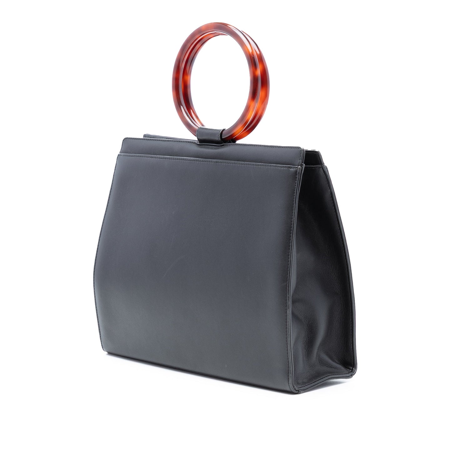 CC Calfskin Tortoiseshell Handbag