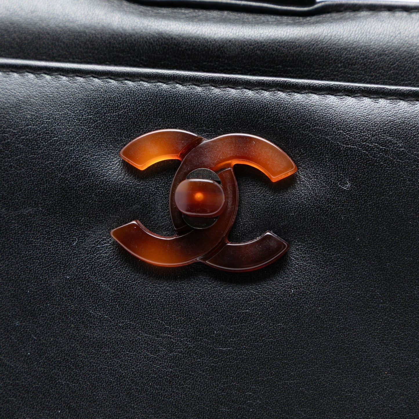 CC Calfskin Tortoiseshell Handbag