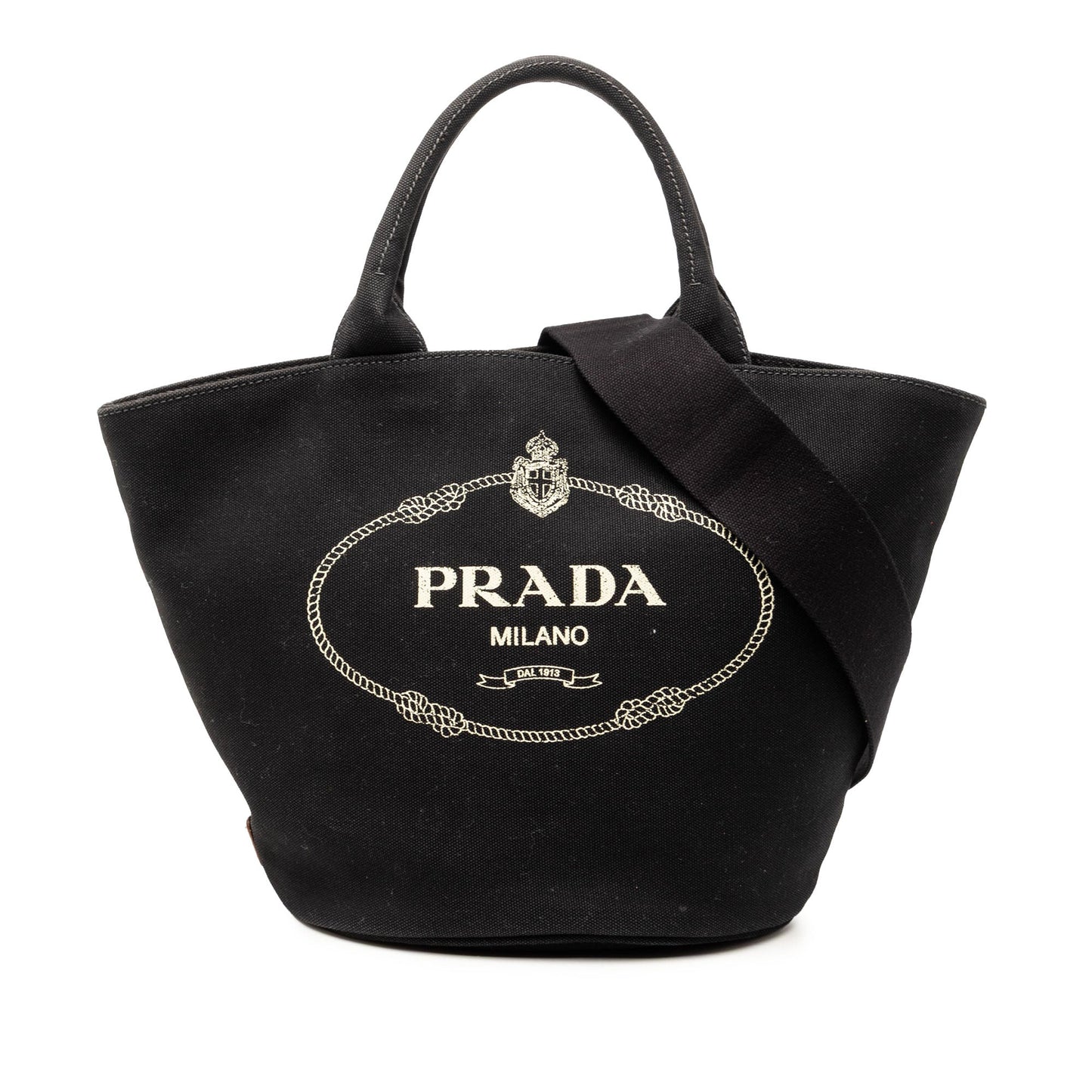 Prada Canvas Canapa Logo Satchel