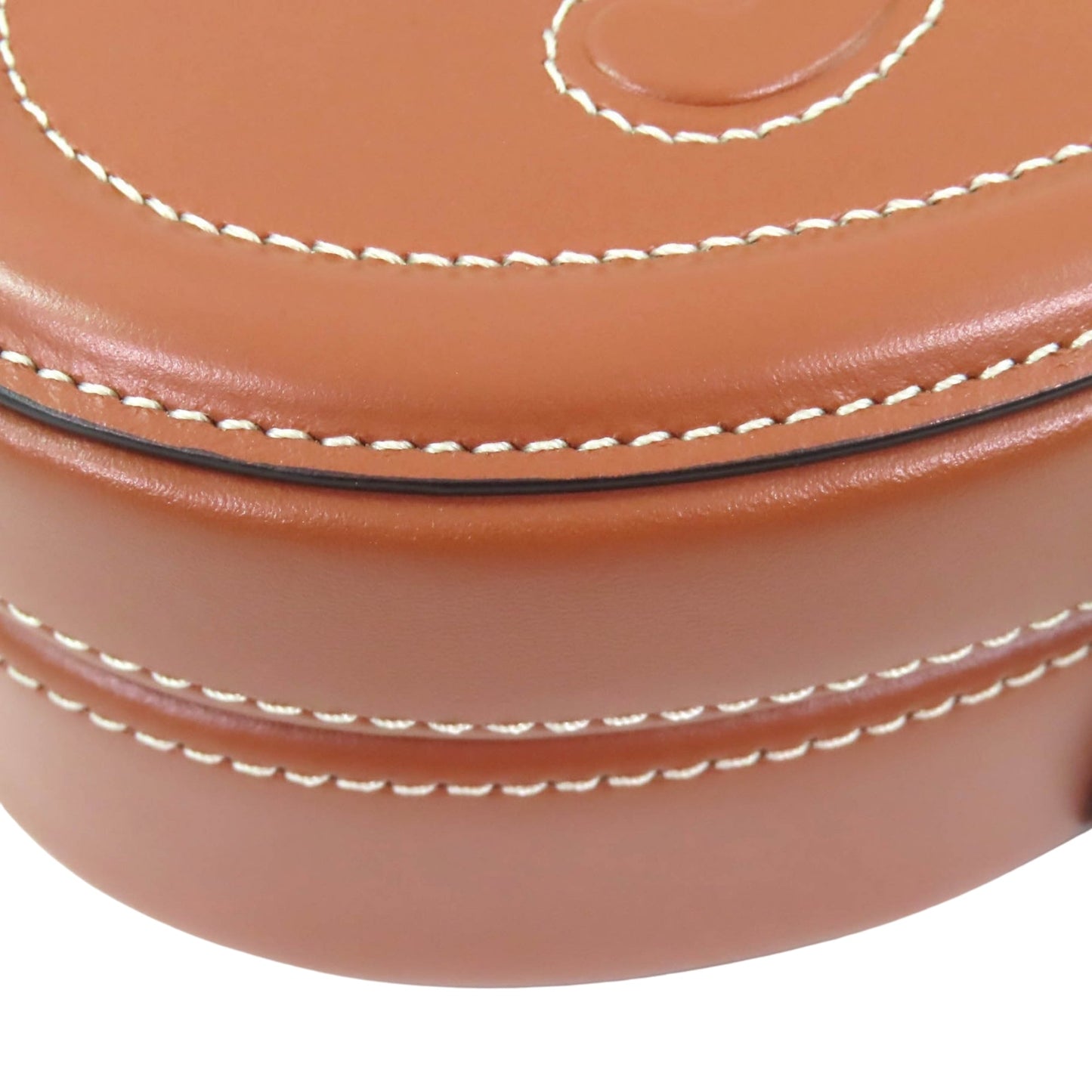 Celine Calfskin Cuir Triomphe Oval Handbag