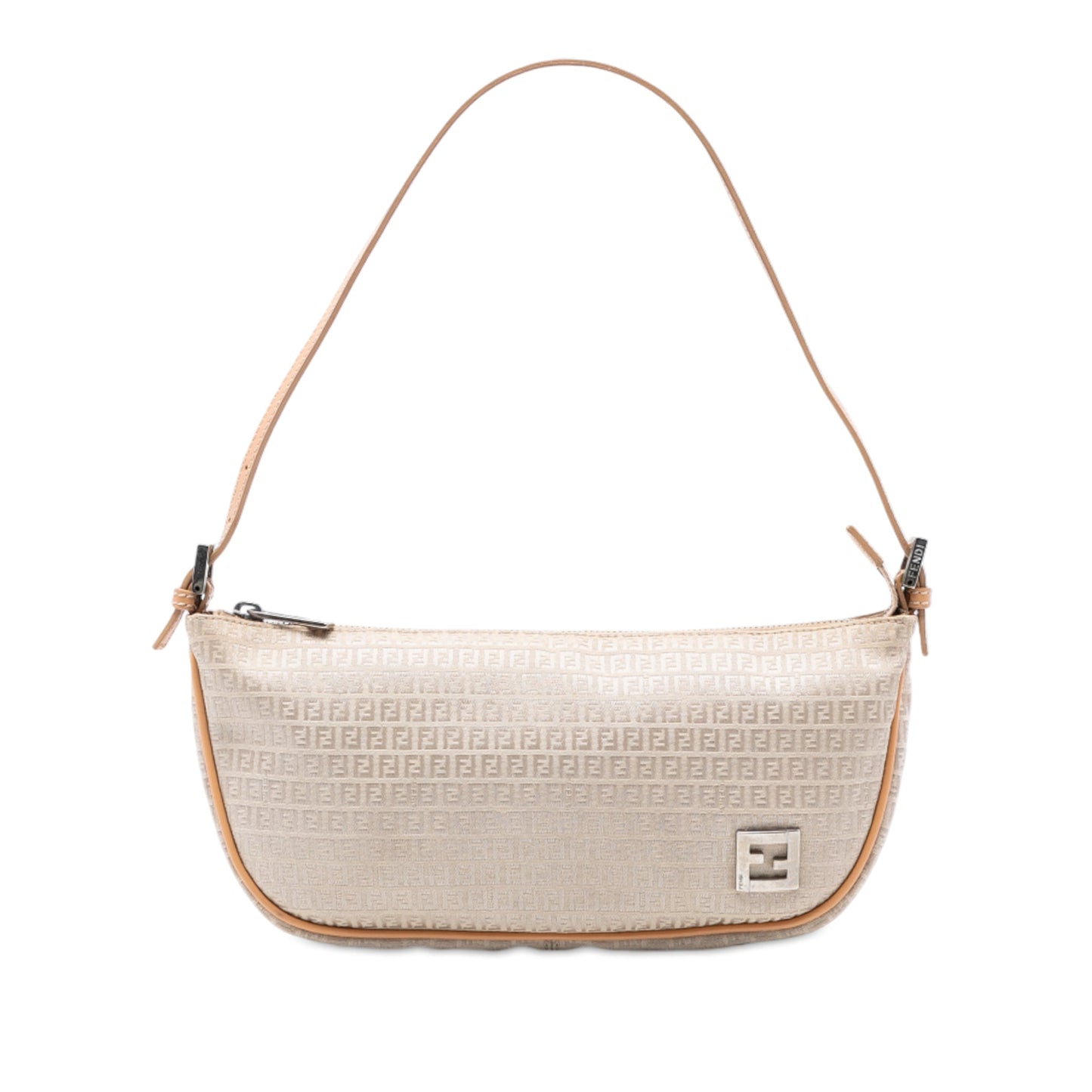 Fendi Micro Zucchino Canvas Shoulder Bag