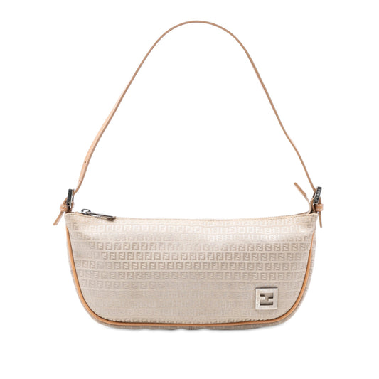 Fendi Micro Zucchino Canvas Shoulder Bag