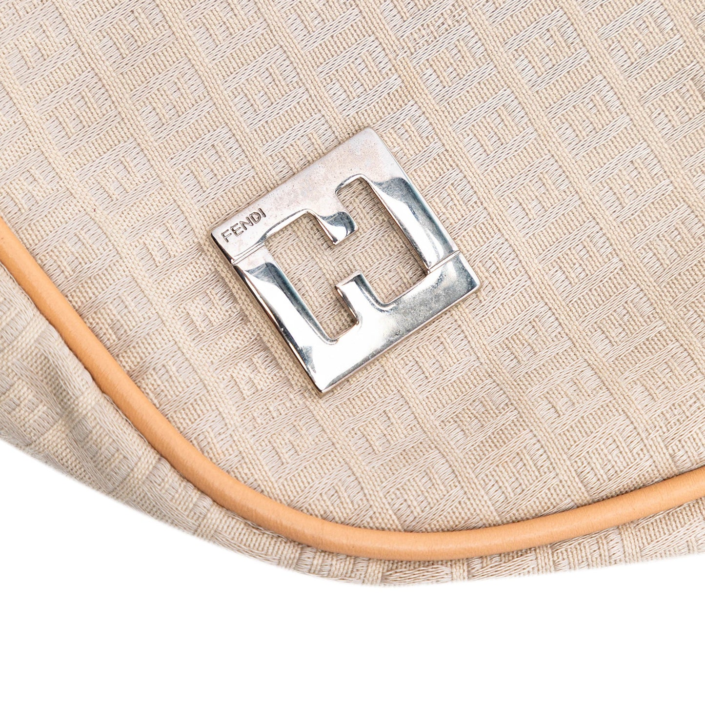 Fendi Micro Zucchino Canvas Shoulder Bag