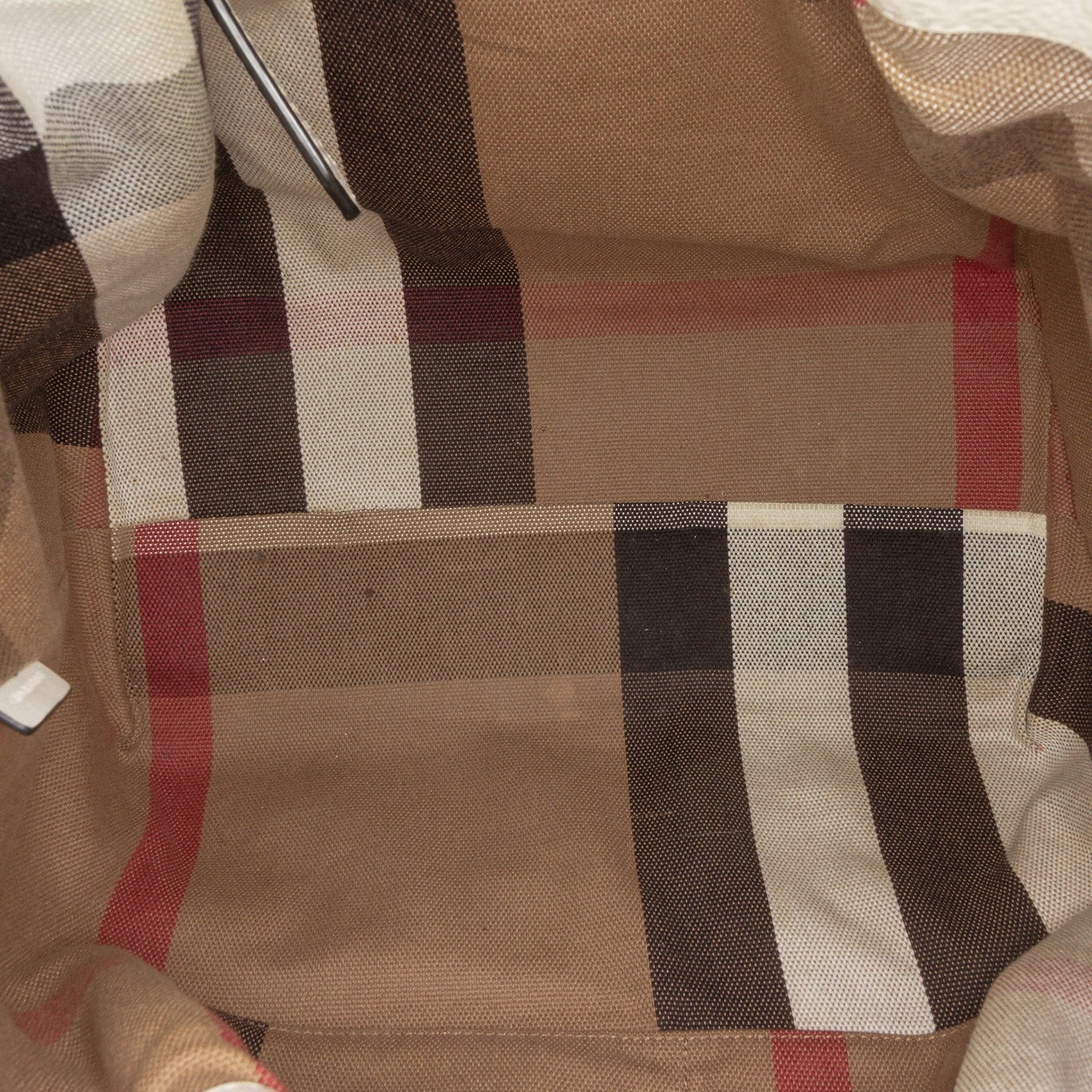 Burberry Medium Leather and House Check Canvas Maidstone Satchel