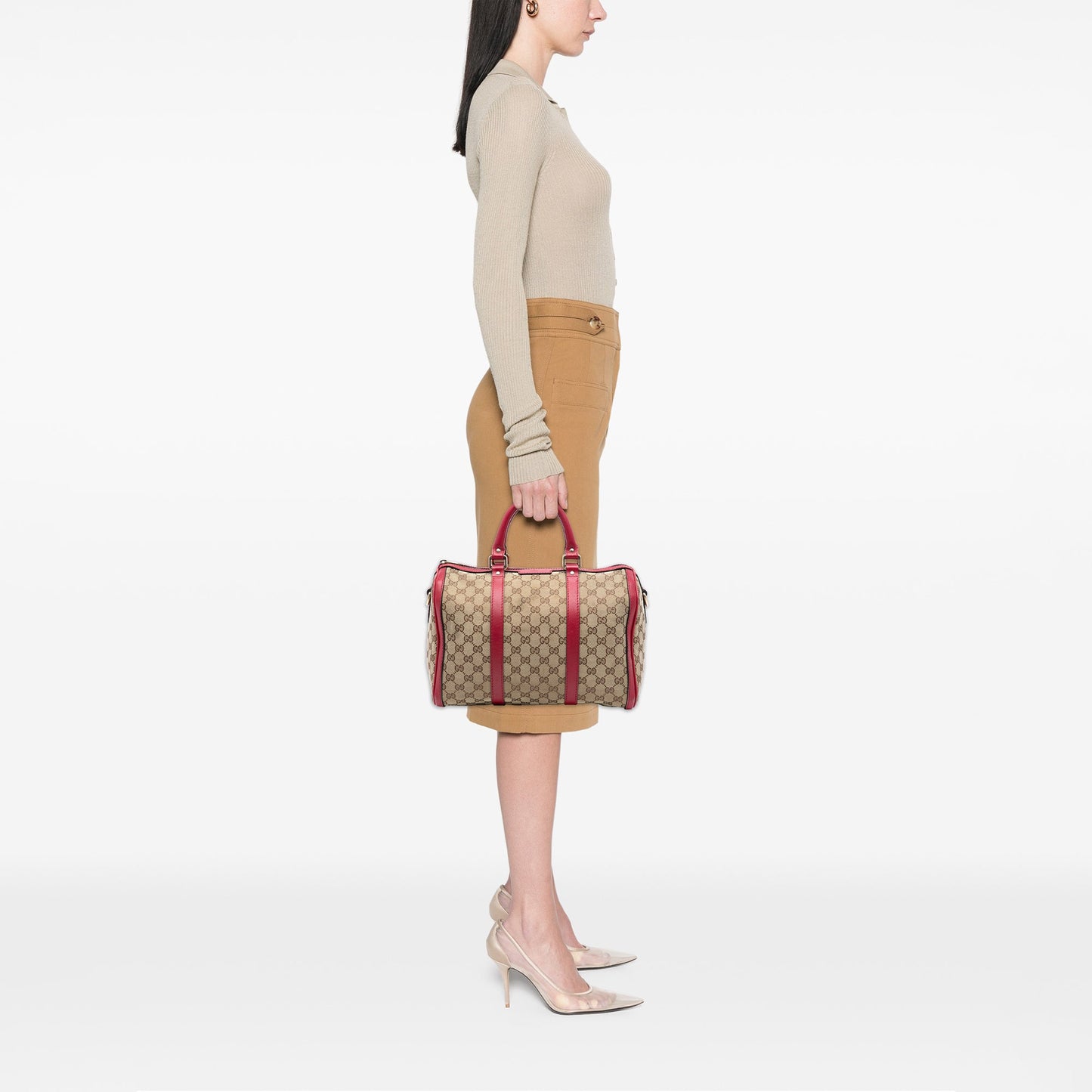 Gucci Medium GG Canvas Joy Boston Bag