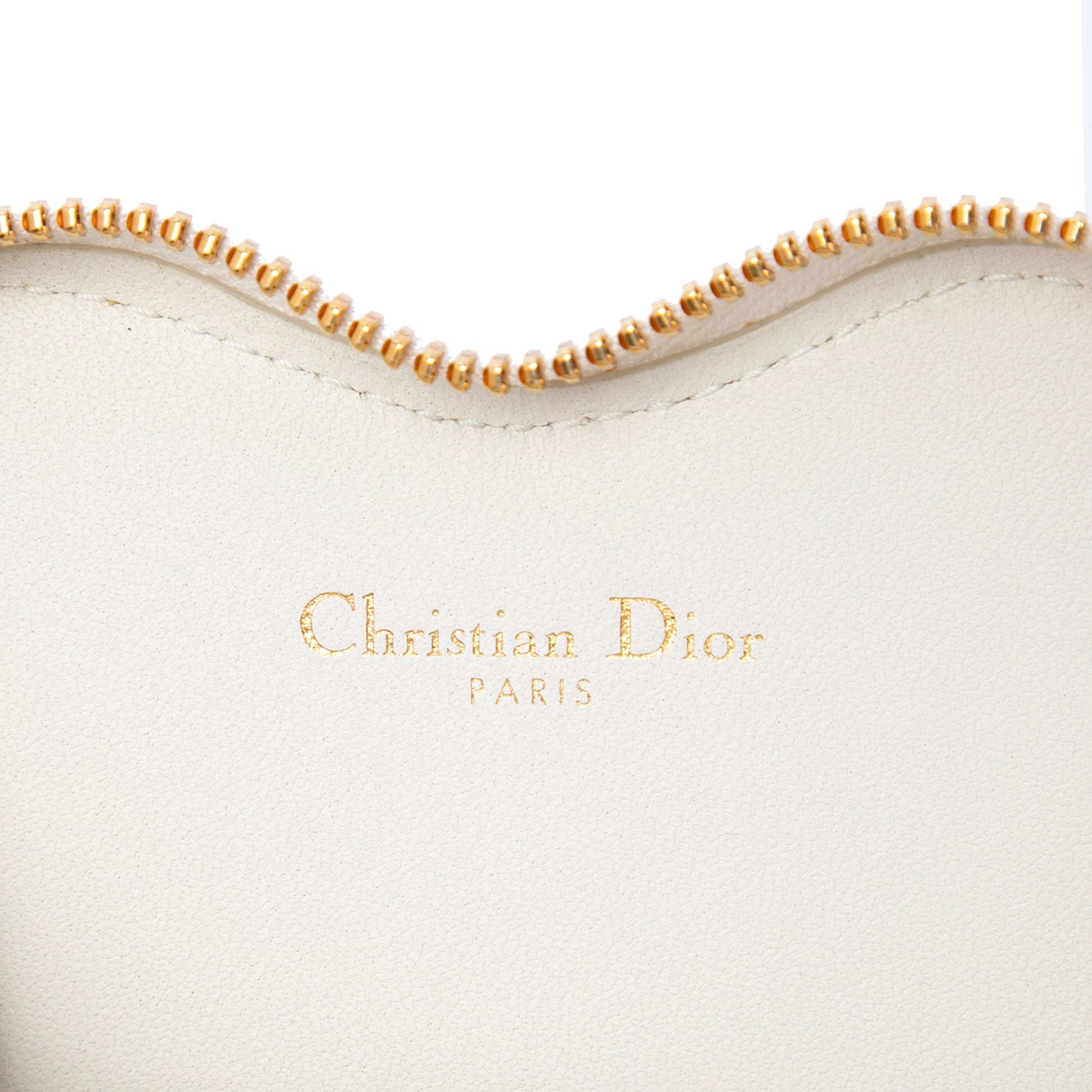 Dior DiorAmour Calfskin Cannage Caro Heart Pouch With Chain