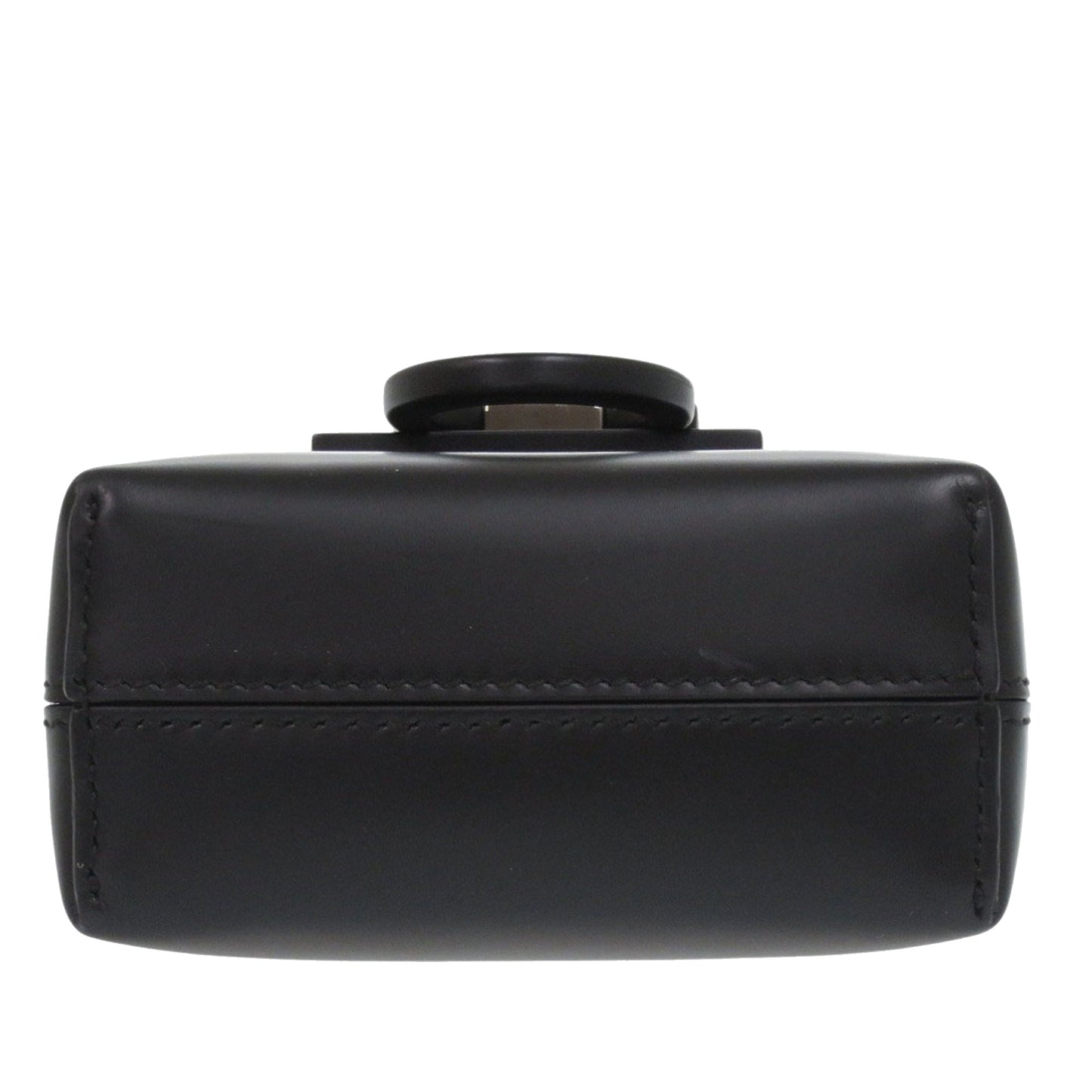 Ferragamo Leather Gancini Trifoglio Handbag