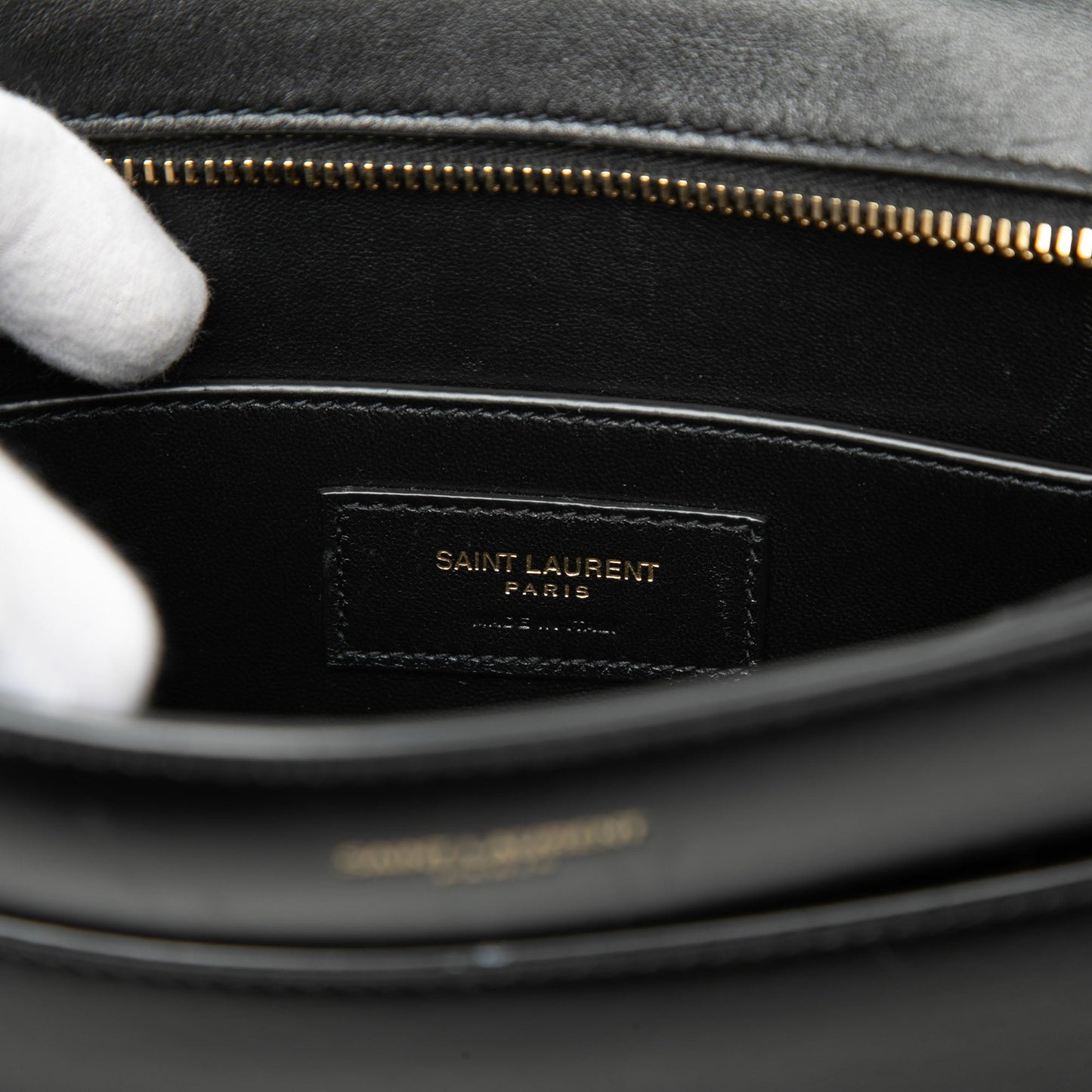 Saint Laurent Calfskin Reverse Satchel