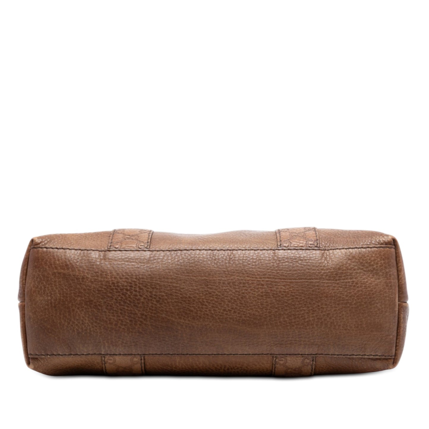 Gucci Medium Guccissima Trimmed Calfskin Bamboo Libeccio Tote