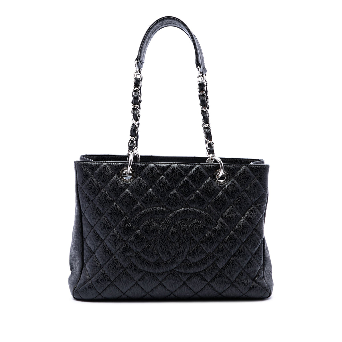 Chanel Caviar Grand Shopping Tote — Black
