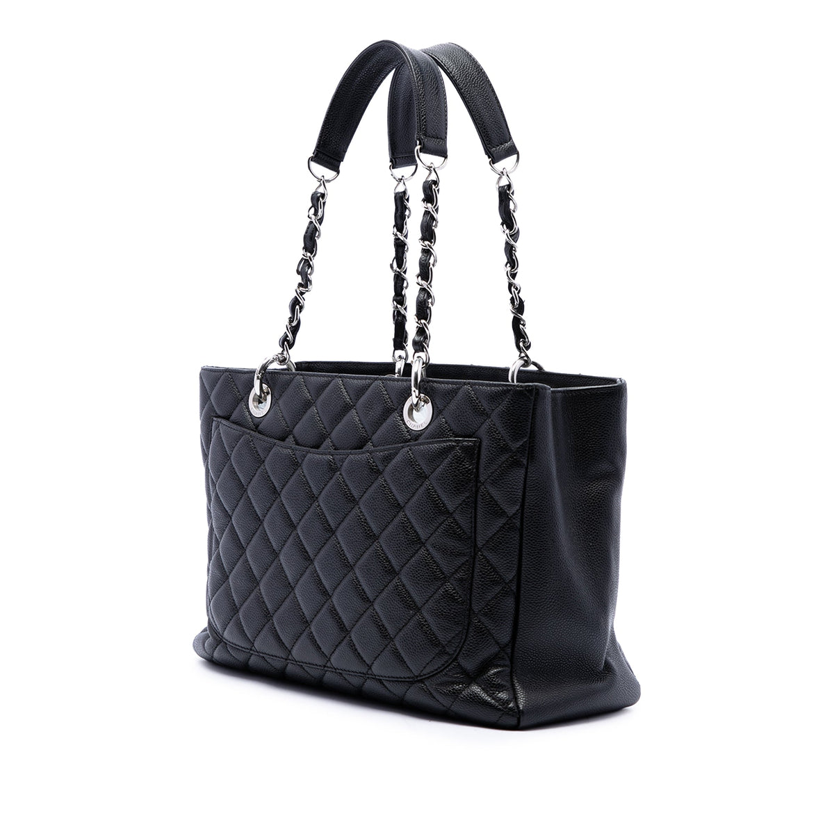 Chanel Caviar Grand Shopping Tote — Black