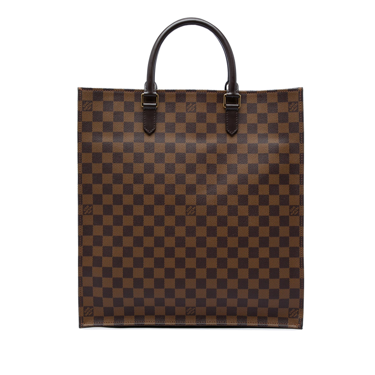 Louis Vuitton Damier Ebene Sac Plat — Brown