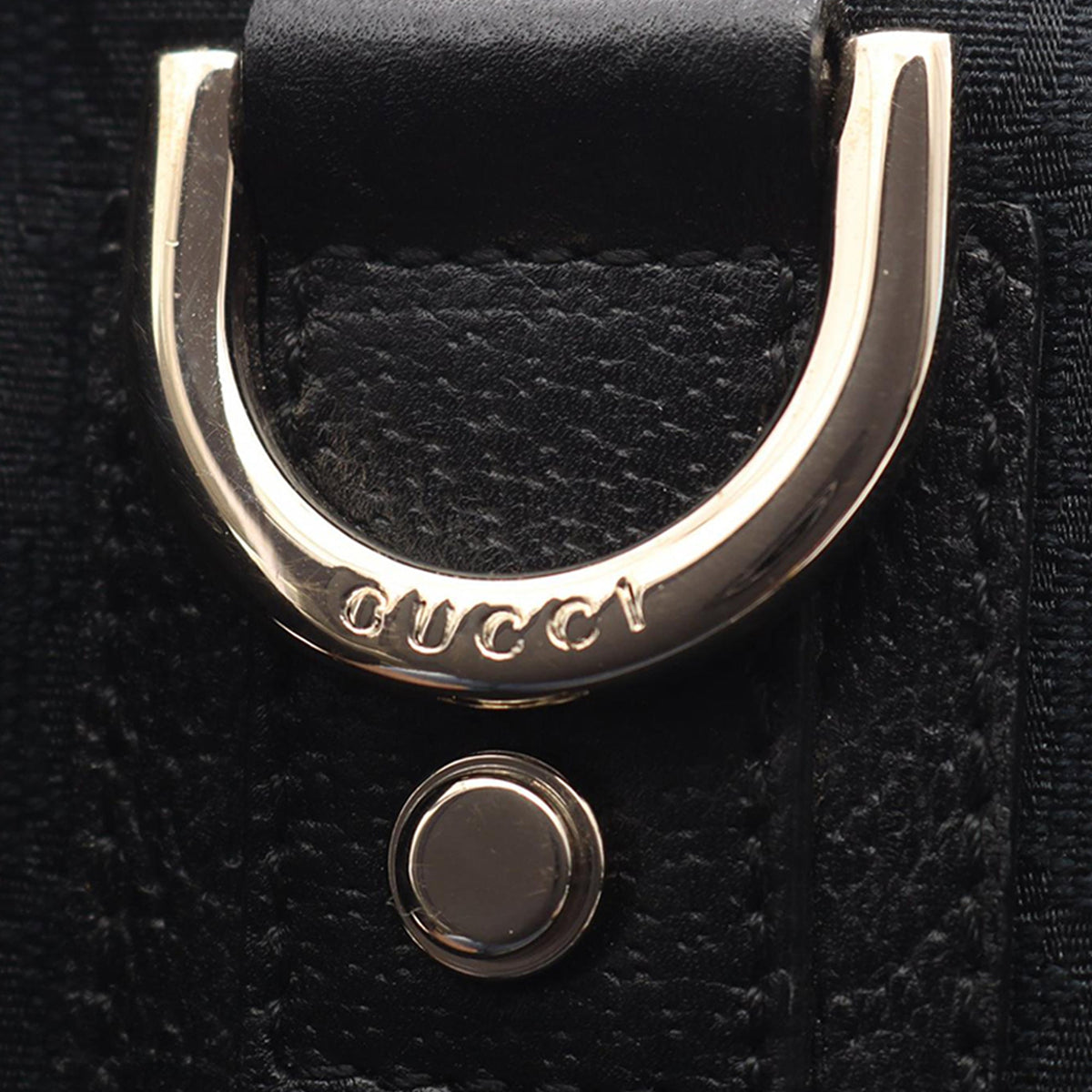 Gucci GG Canvas Abbey D Ring Crossbody — Black