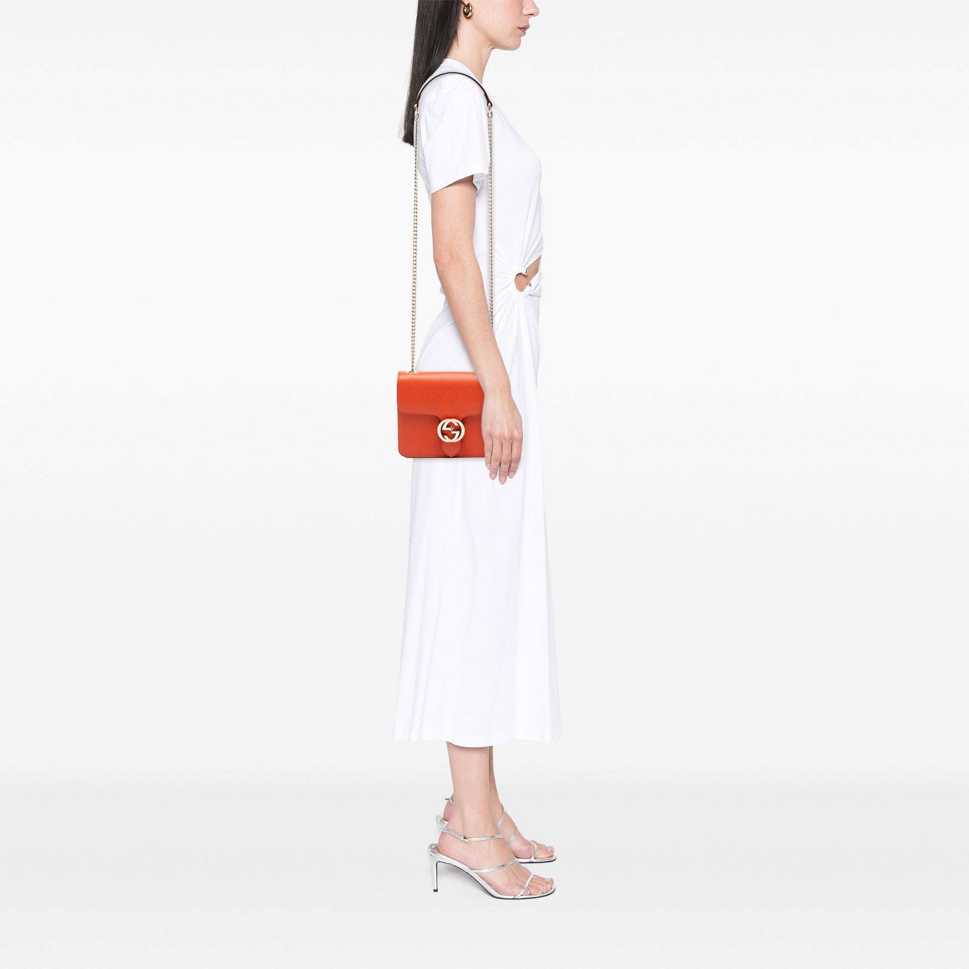 Gucci Small Dollar Calfskin Interlocking G Crossbody