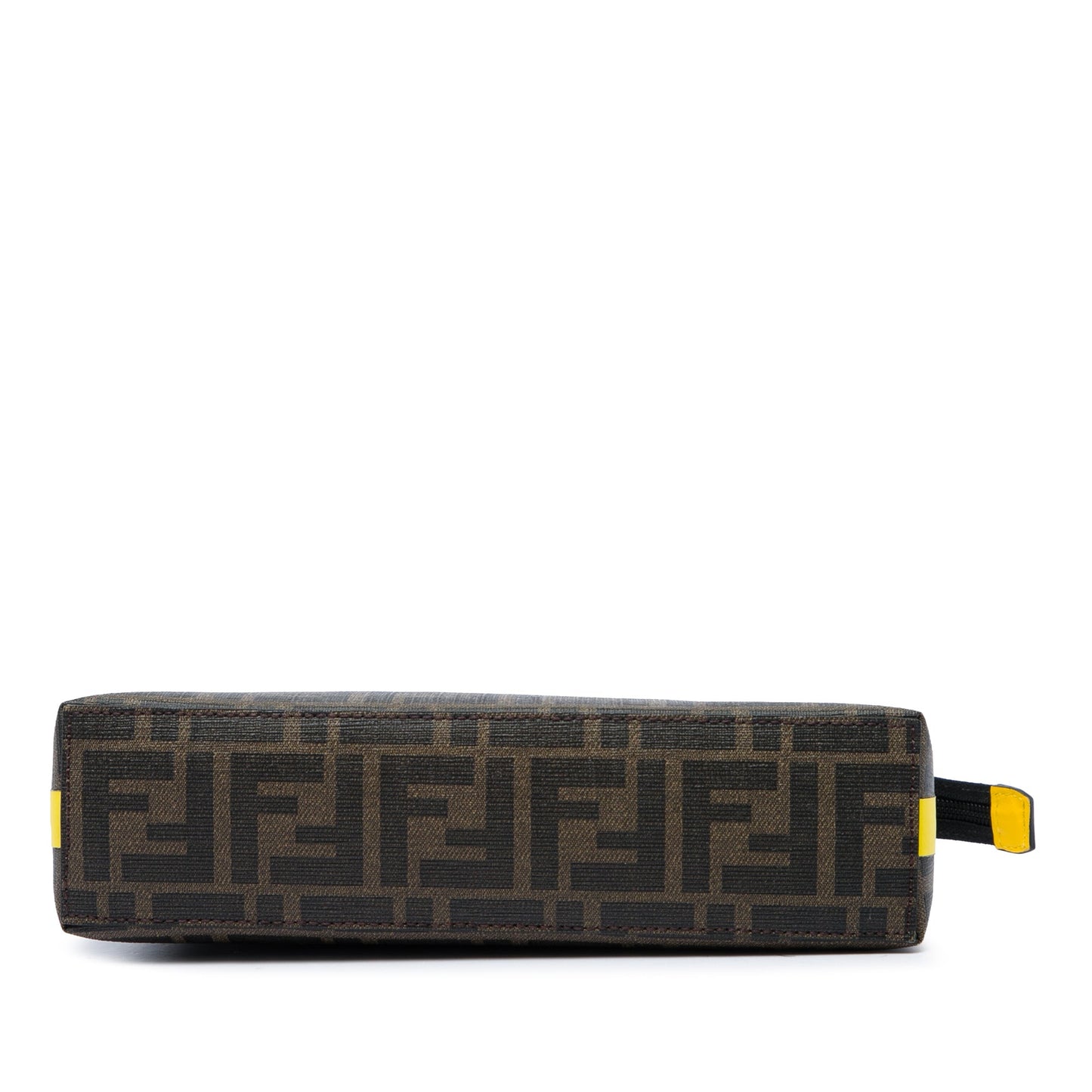 Fendi Zucca Coated Canvas Roma Amor Zip Pouch
